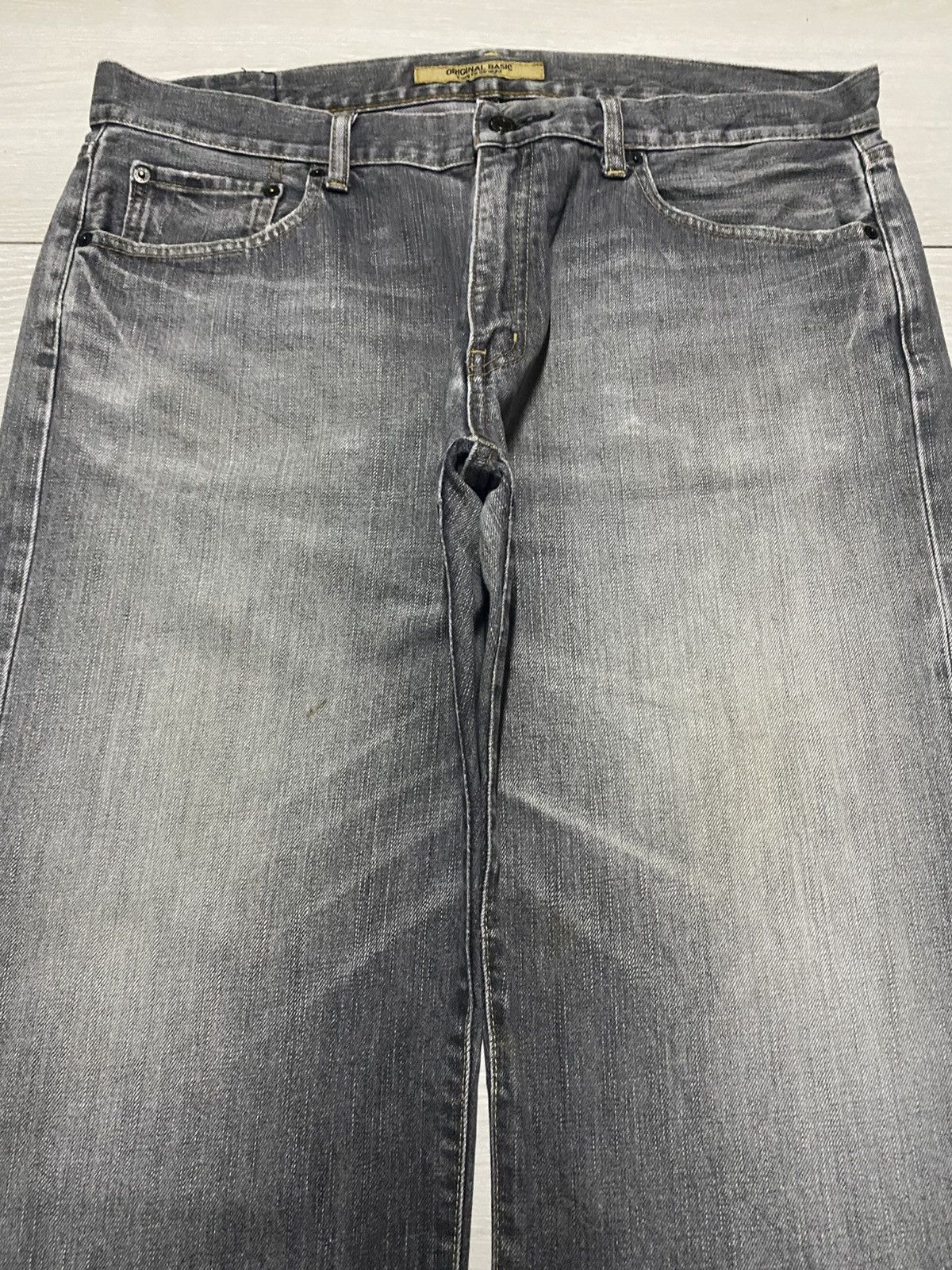 Uniqlo Vintage Uniqlo S003 Stone Wash Distressed Baggy Jeans Size US 37 - 3 Thumbnail