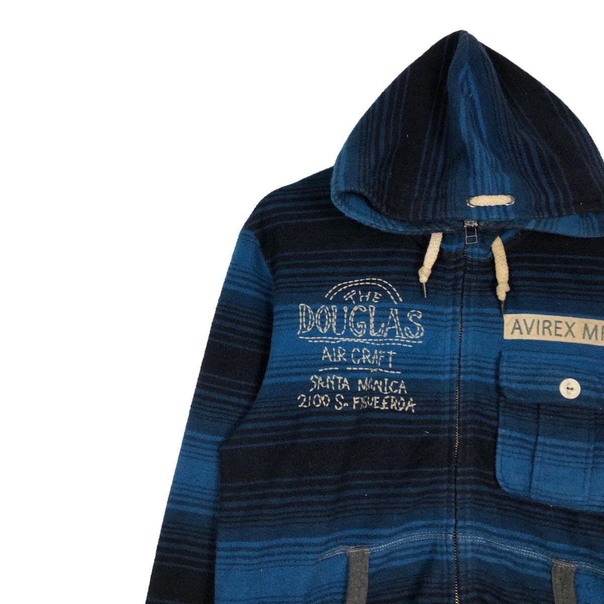 Japanese Brand 🔥Vintage Zipper Jacket Striped Avirex USA Mfg Military Size US M / EU 48-50 / 2 - 7 Thumbnail
