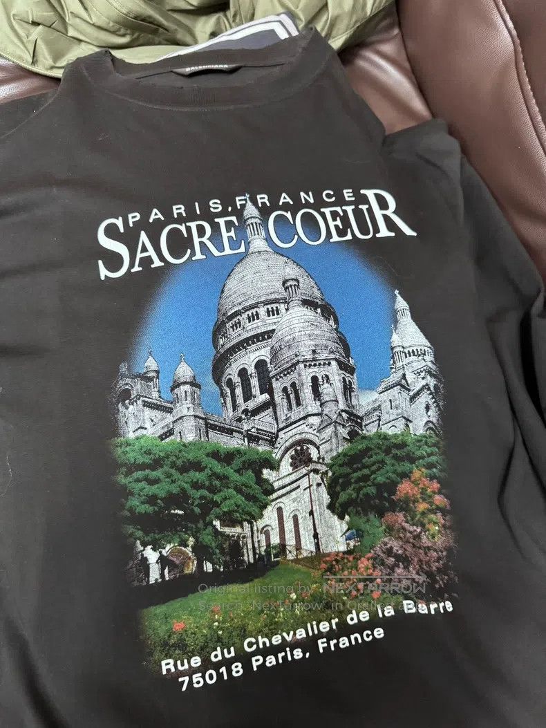Balenciaga Balenciaga Sacred Heart Cathedral Black Short Sleeve T-shi Size US S / EU 44-46 / 1 - 3 Thumbnail