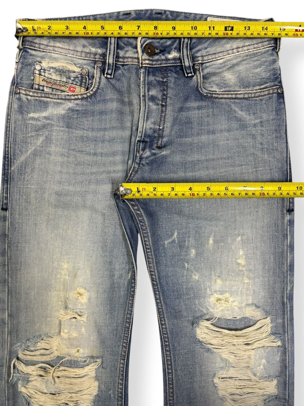 Diesel Vintage Diesel Industry Zatiny Flare Distressed Grunge Jeans Size US 29 - 14 Thumbnail