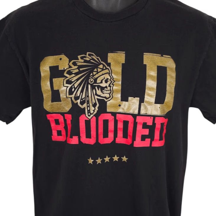 Vintage Adapt Gold Blooded T Shirt Mens Size Medium Black SAVS X Streetwear Shirt Size US M / EU 48-50 / 2 - 2 Thumbnail