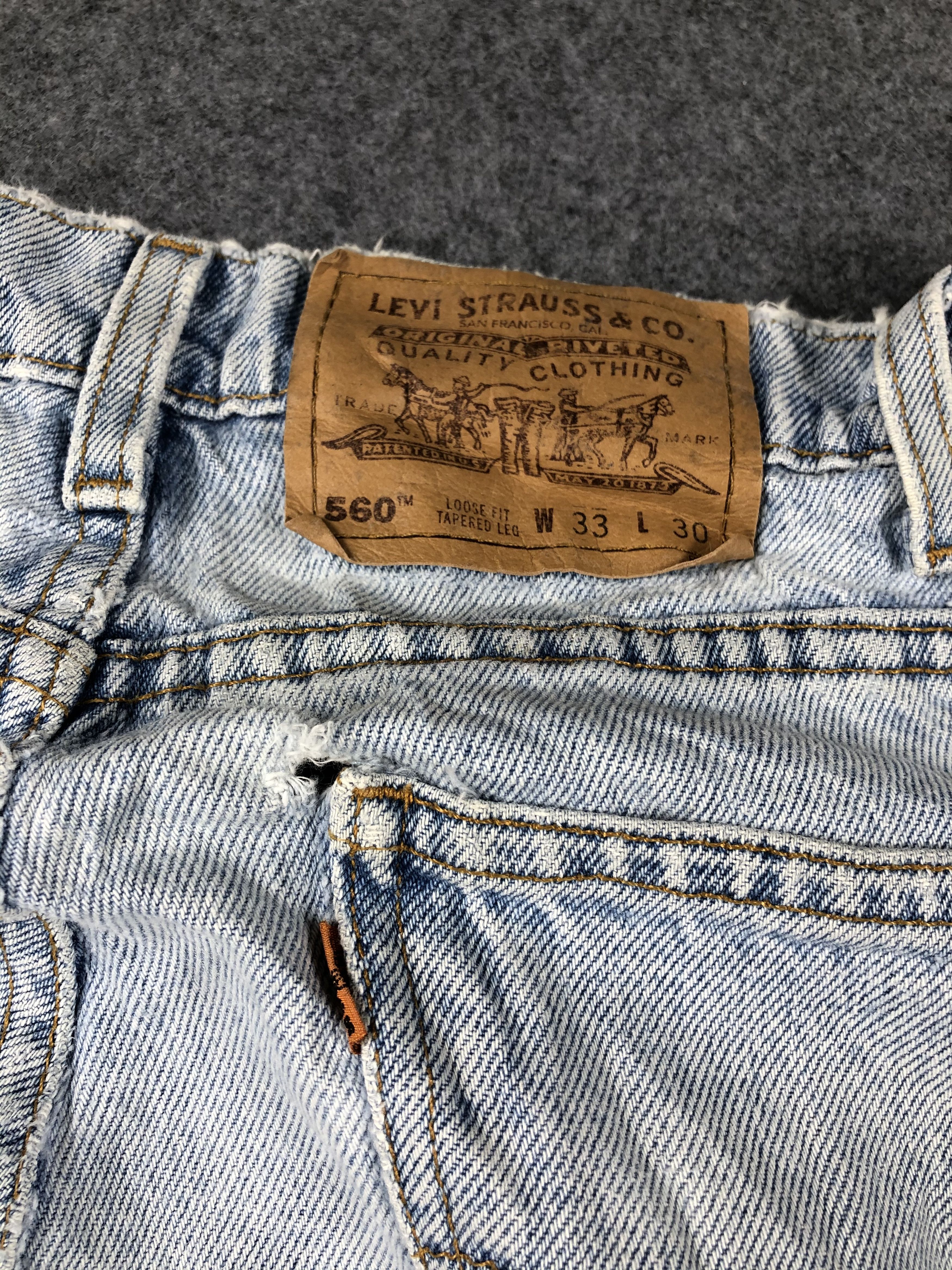 Levi's × Vintage Vintage Levis Jeans Lot 560 Orange Tab Loose Fit-JM685 Size US 32 / EU 48 - 12 Thumbnail