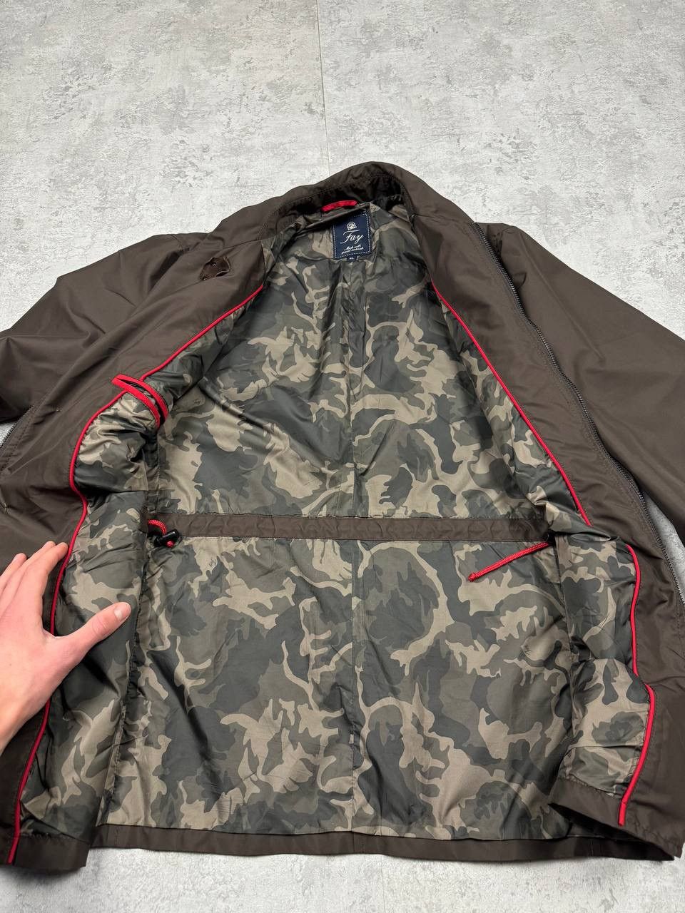 Fay Fay Brown Quilted Light Jacket Size XL Size US XL / EU 56 / 4 - 18 Thumbnail