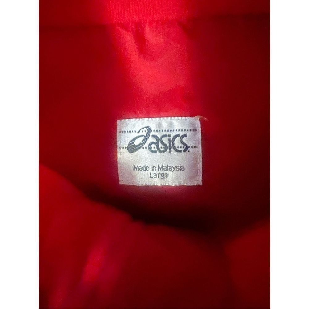 Asics Asics Red Windbreaker Jacket size Large Size US L / EU 52-54 / 3 - 12 Thumbnail