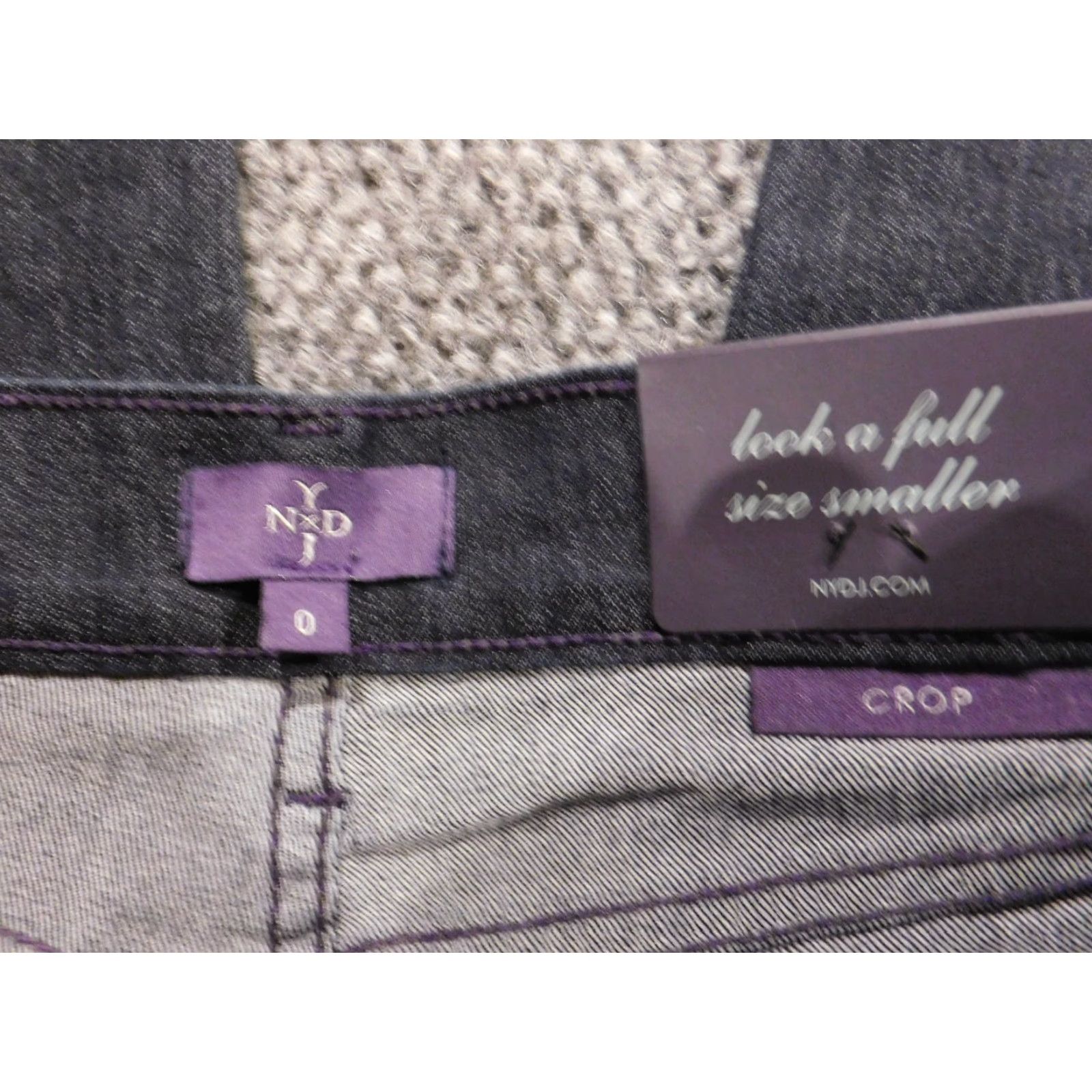 NYDJ NYDJ Jeans Cropped Blue 0 Womens Regular Inseam 20 Denim Zipper Cotton Blend Polyester Crop Size 25" / US 0 / IT 36 - 4 Thumbnail