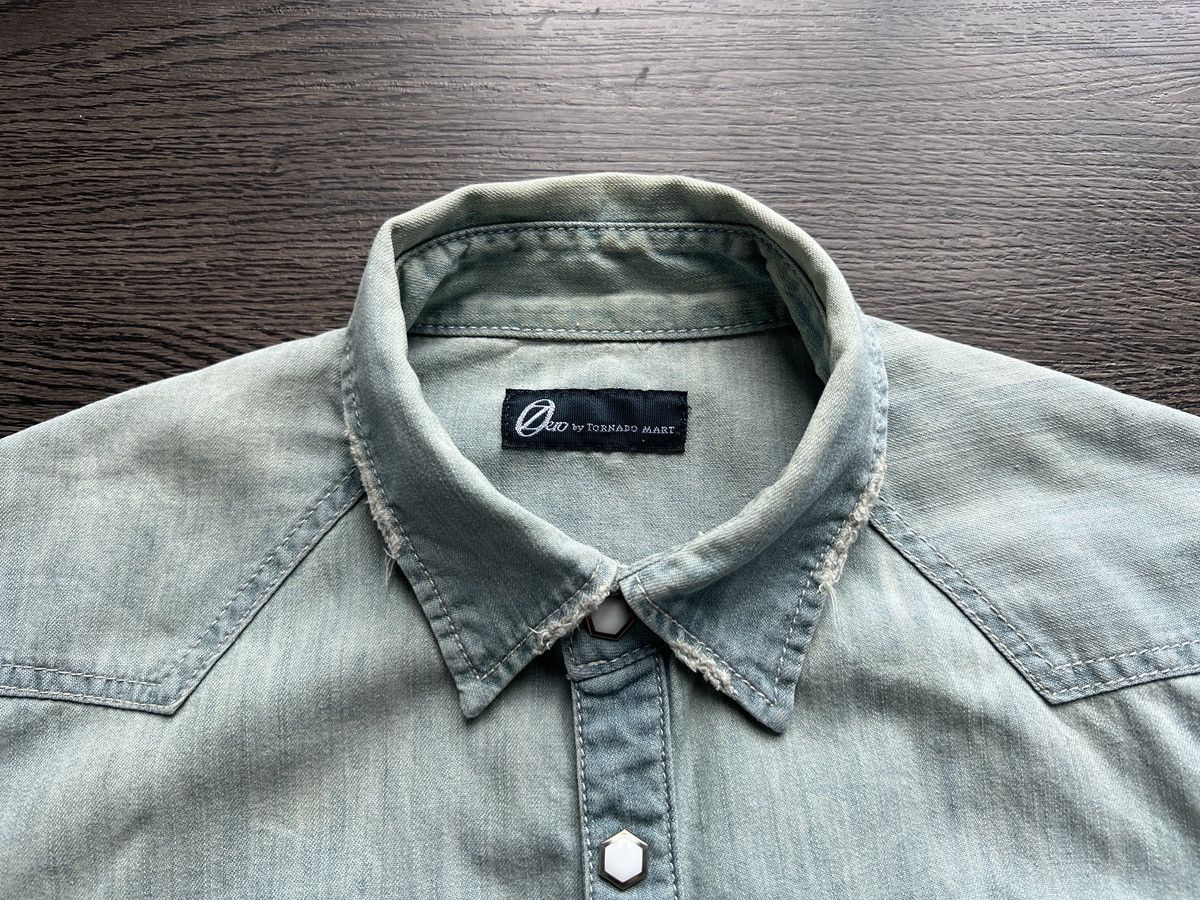 Japanese Brand × Tornado Mart Zero by Tornado Mart Denim Chambray Shirt Size US S / EU 44-46 / 1 - 4 Thumbnail