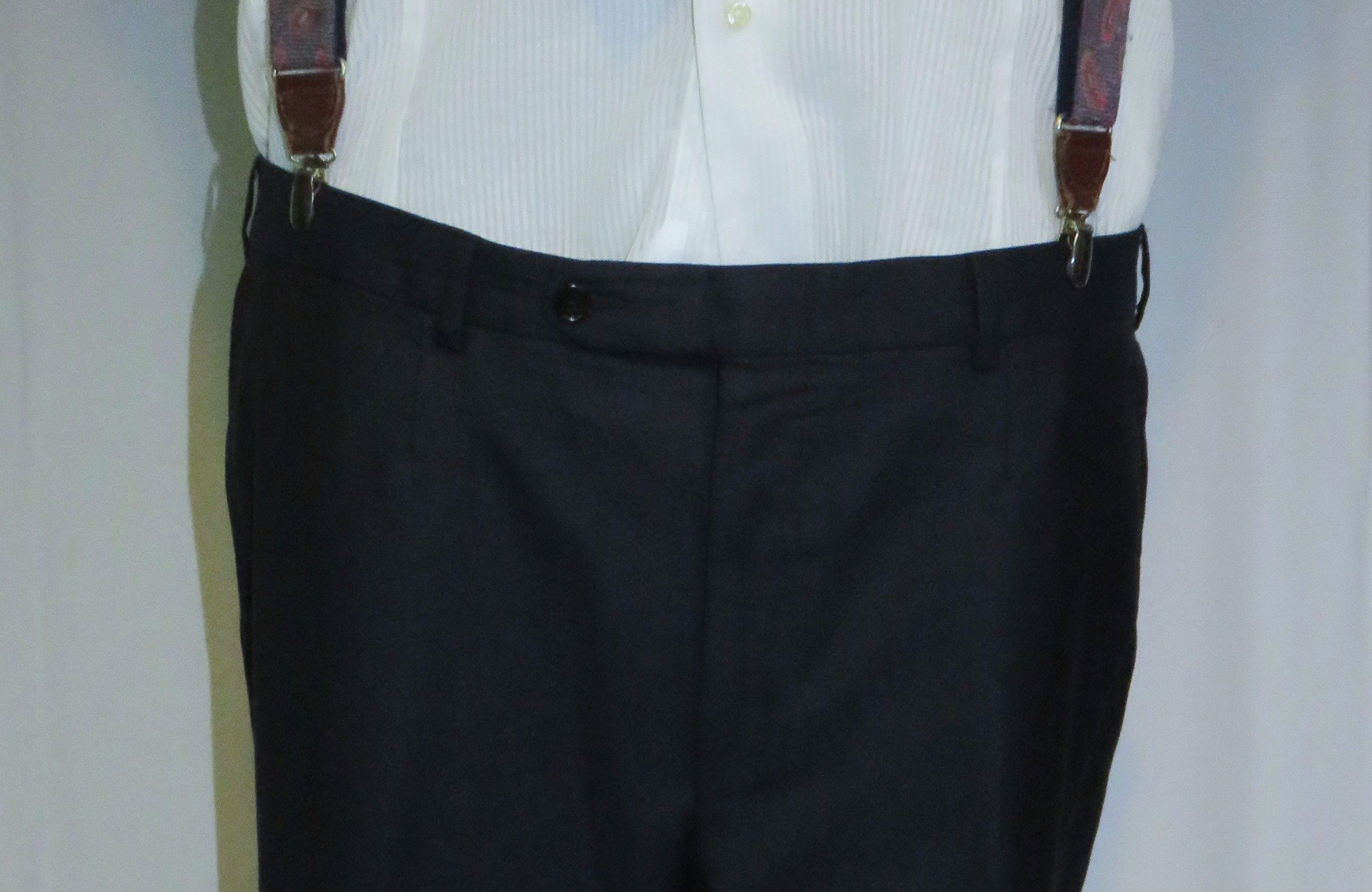 Ermenegildo Zegna Su Misura Exclusive 15milmil15 Navy Three Piece Suit 46L Size 46L - 15 Thumbnail