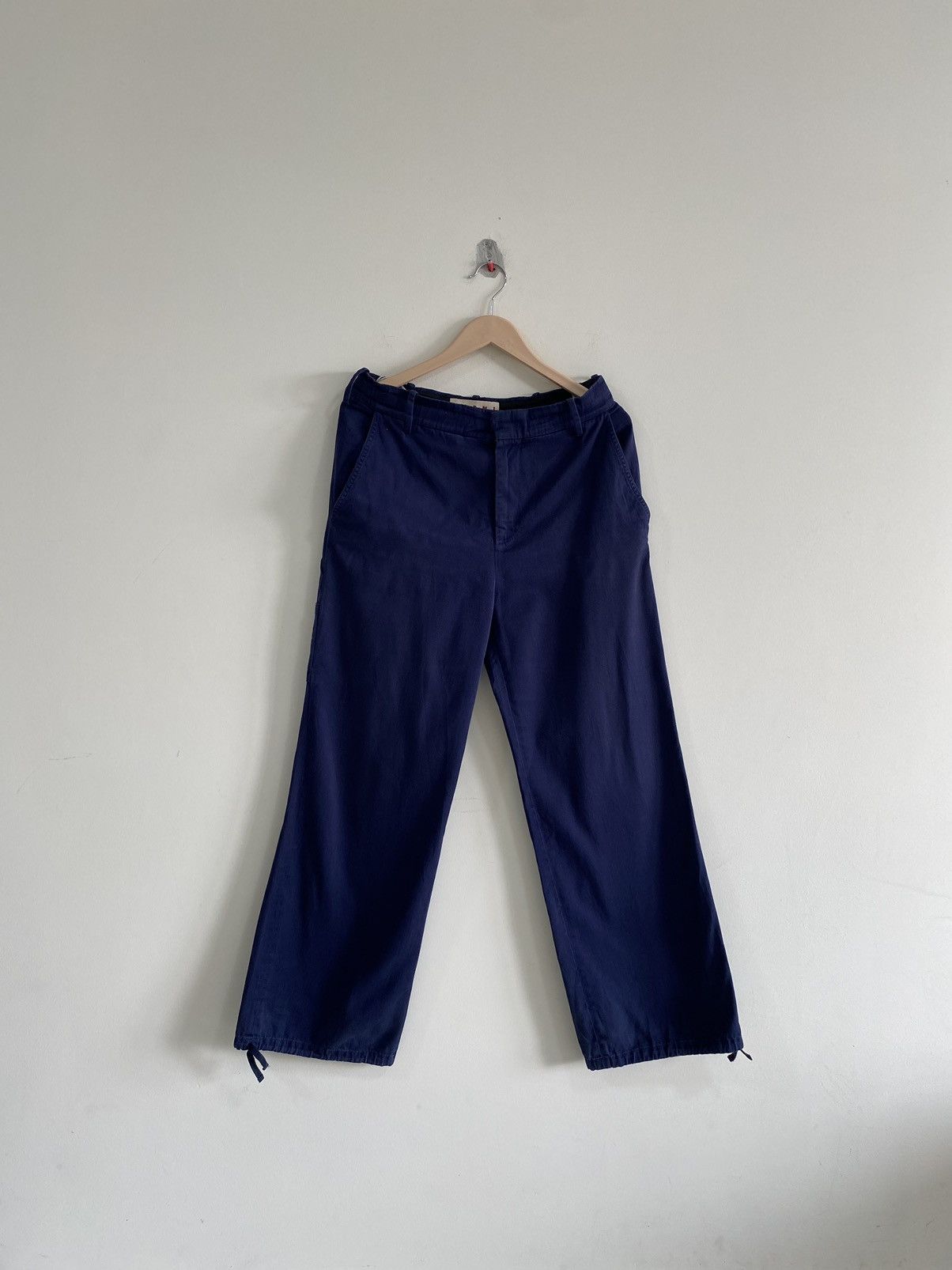 Designer × Marni Marni Logo Embroided Baggy Pants Size 30" / US 8 / IT 44 - 1 Thumbnail