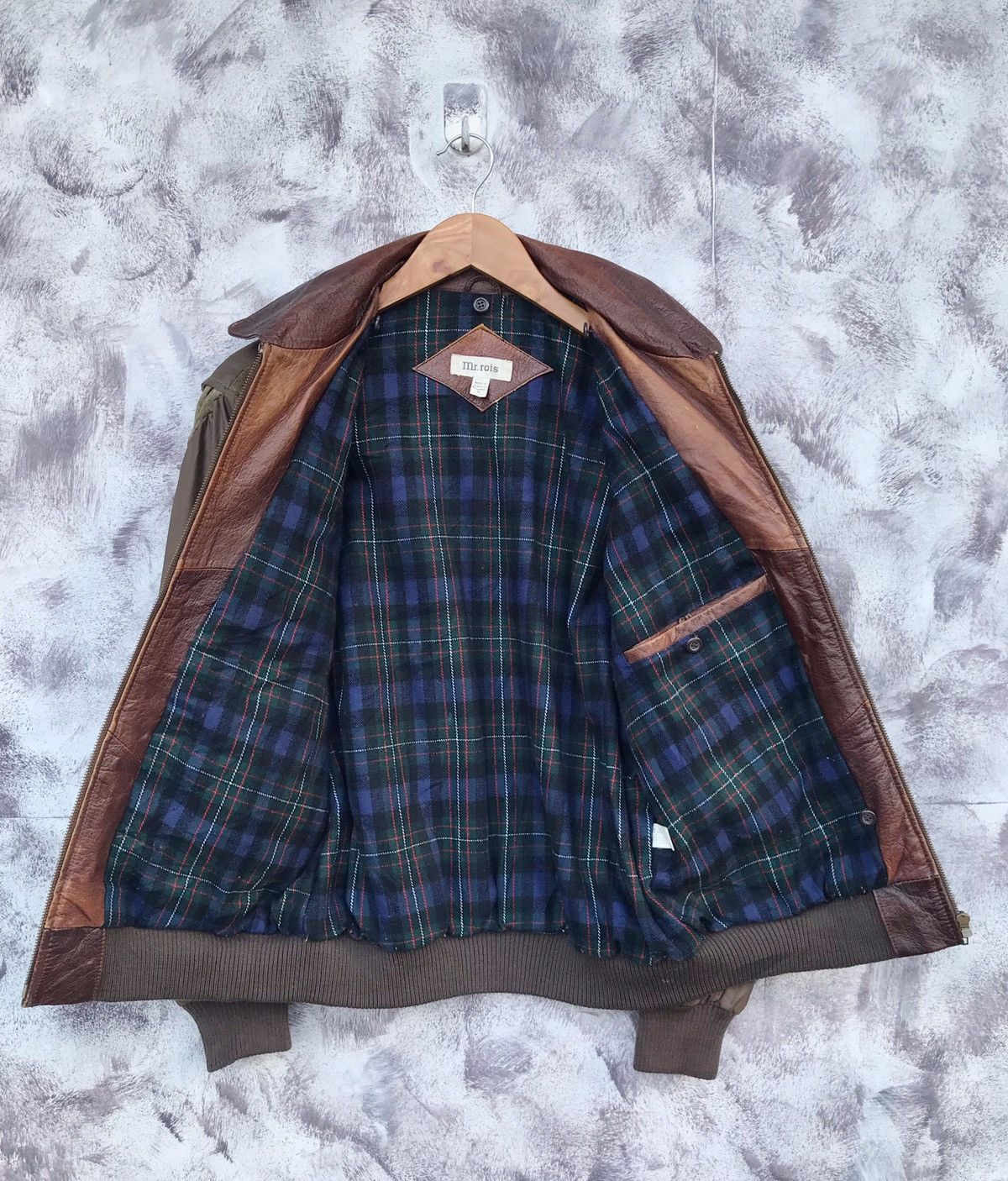 Japanese Brand × Leather Vintage the rois padded lining zipper jacket Size US M / EU 48-50 / 2 - 7 Thumbnail