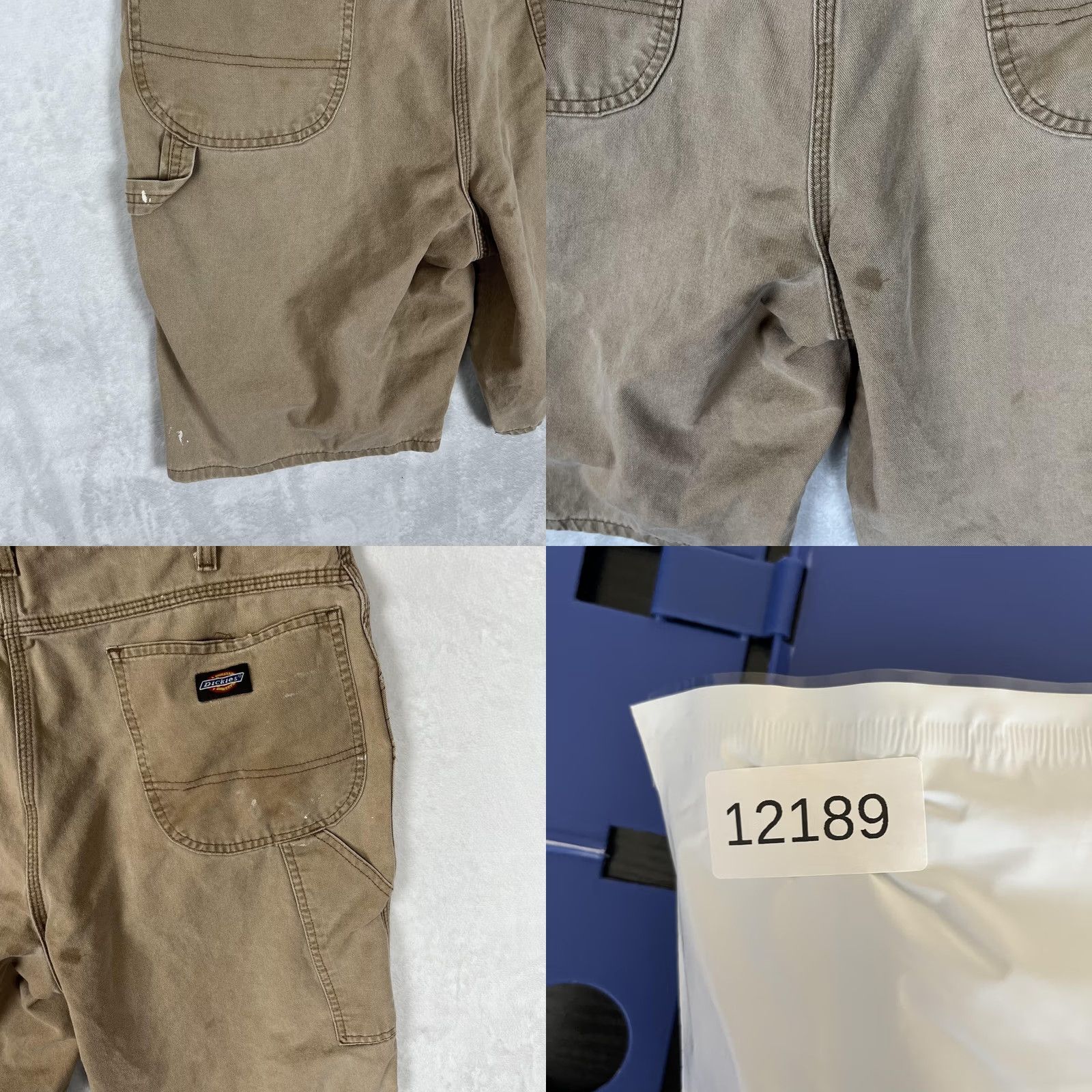 Dickies VTG Dickies Cargo Shorts Mens 34 Beige Canvas Carpenter Utility Pockets Workwear 11in Inseam Size US 34 / EU 50 - 8 Thumbnail
