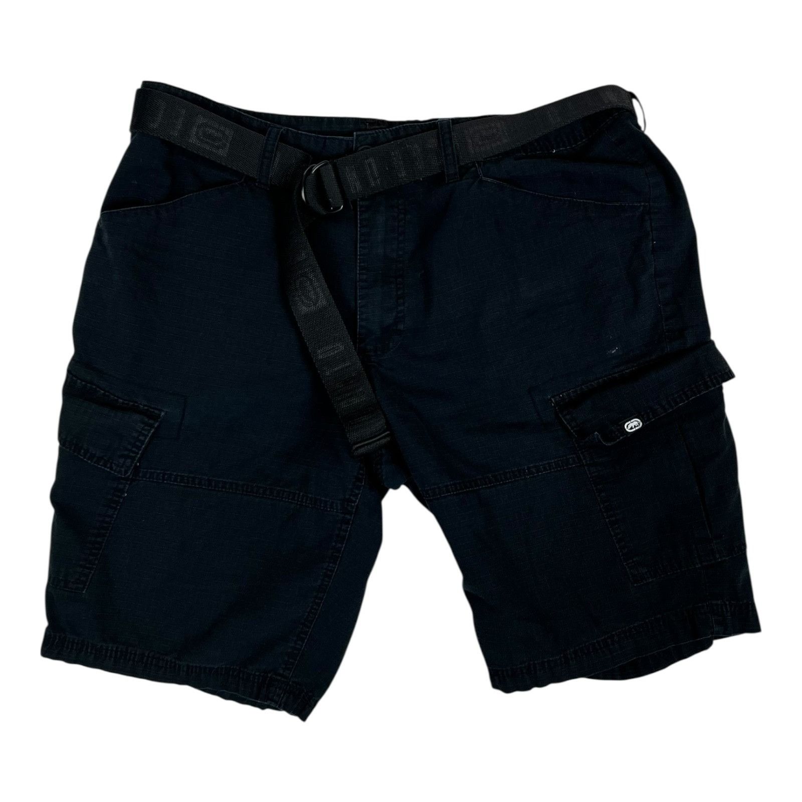 Ecko Unltd. Vintage Ecko Unltd Rip Stop Cargo Black Shorts Size 36 Belte Size US 36 / EU 52 - 1 Thumbnail