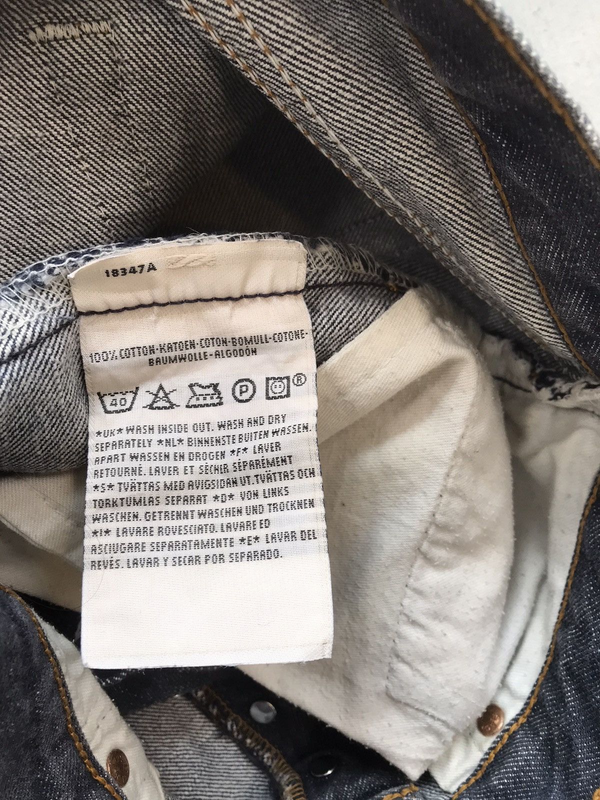 Levi's × Vintage Vintage Levi’s 501 straight fit denim Size US 28 / EU 44 - 6 Thumbnail