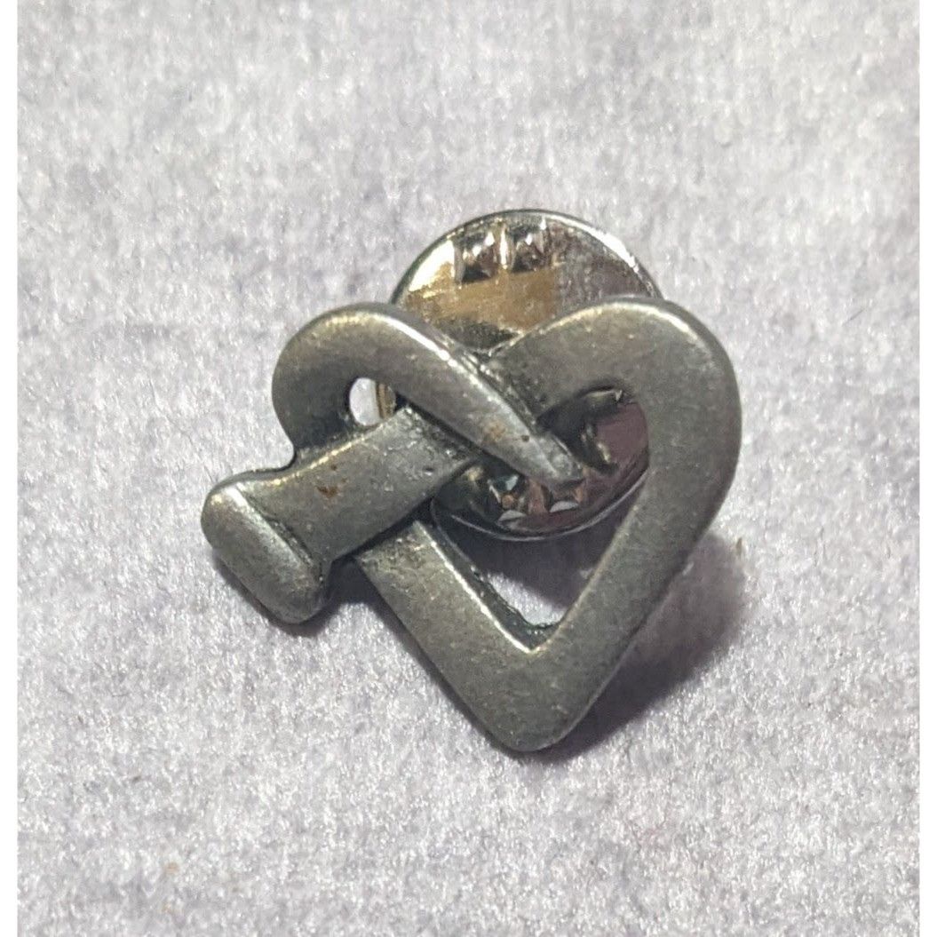 Other CTA Twisted Nail Heart Silver Tone Lapel Pin Size ONE SIZE - 6 Thumbnail