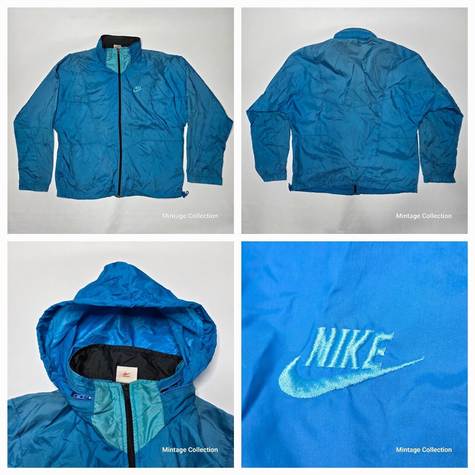 90s Nike Jordan Aqua jacket ヴィンテージ Nike Jordan Brand × Nike × Vintage RARE Vintage 90s Nike JORDAN Aqua 8