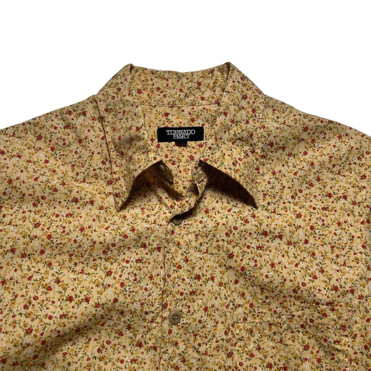 Tornado Mart Tornado Mart Flowers Monogram Button Up Shirt Size M / US 6-8 / IT 42-44 - 3 Thumbnail