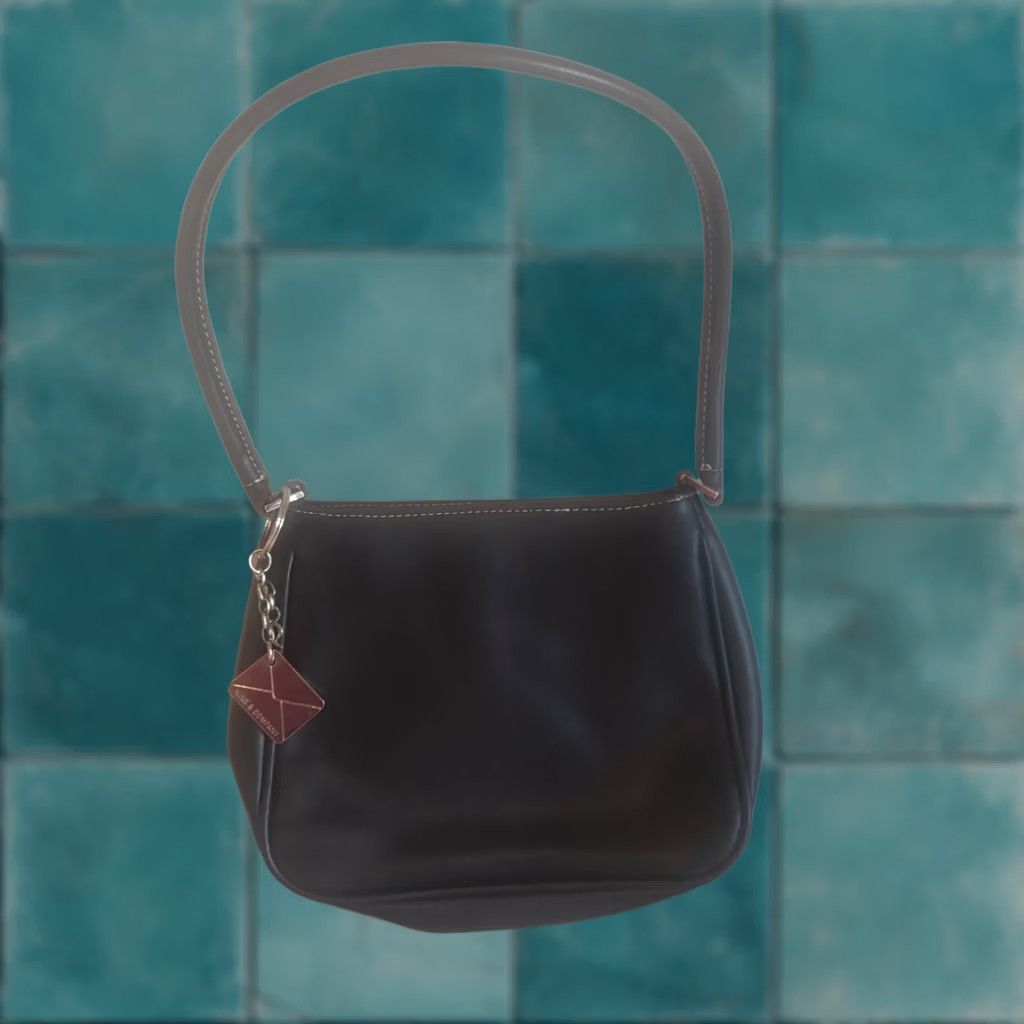 Vintage VINTAGE Nine & Co Women's Black Shoulder Hand Bag 7" Mini with Charm Size ONE SIZE - 1 Thumbnail