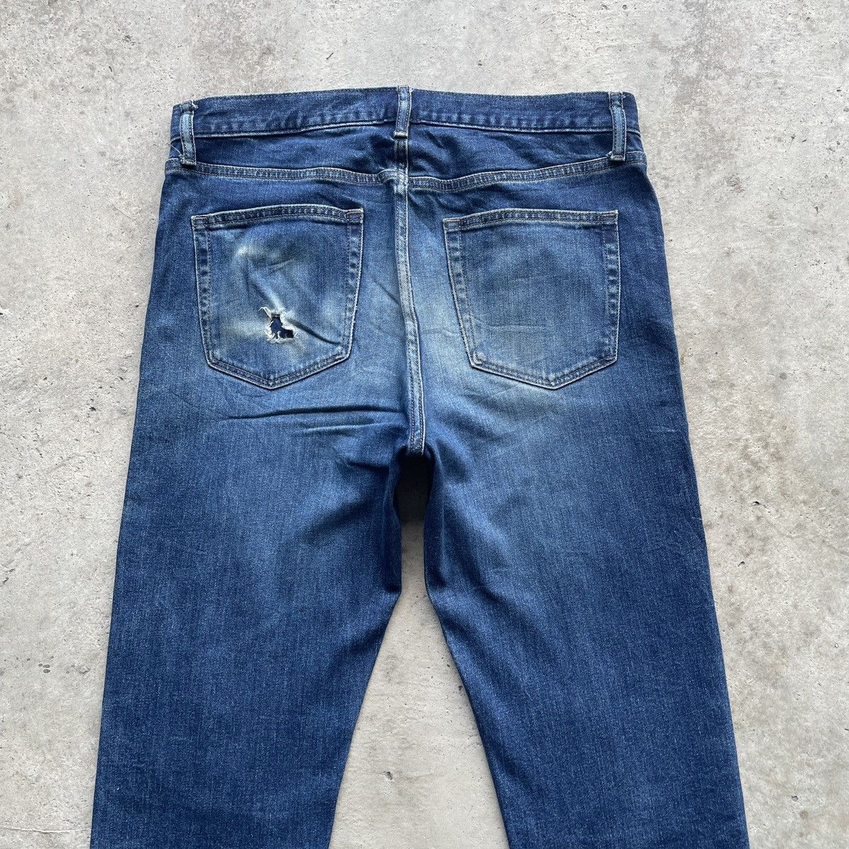 Japanese Brand Vintage Distressed Japanese Mud Washed Faded Jeans Pants Size US 33 - 9 Thumbnail