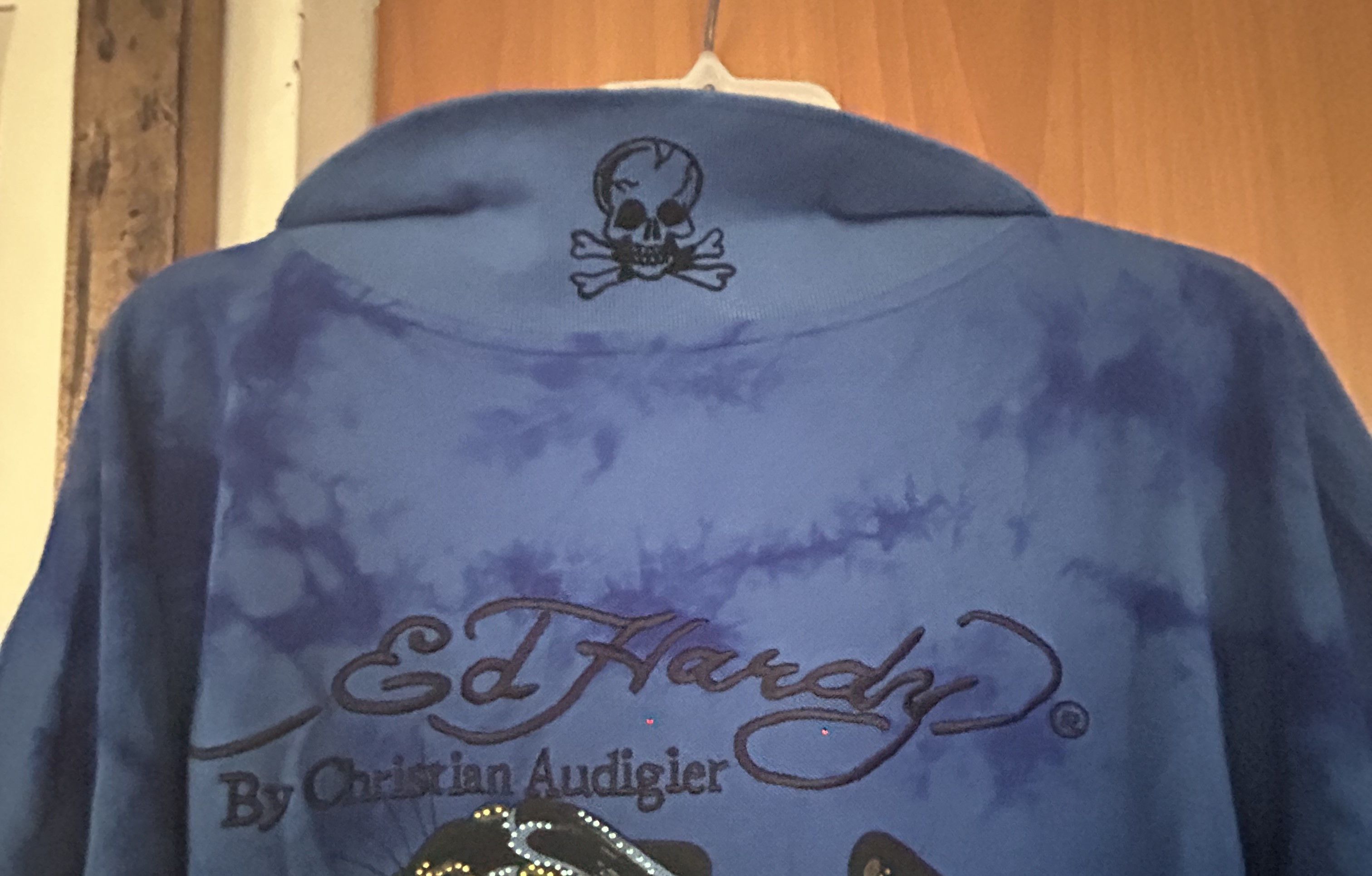 Ed Hardy Ed Hardy Gothic Polo Shirt Skull Dragon Graphic Blue 3XL NWT Size US XXL / EU 58 / 5 - 8 Thumbnail
