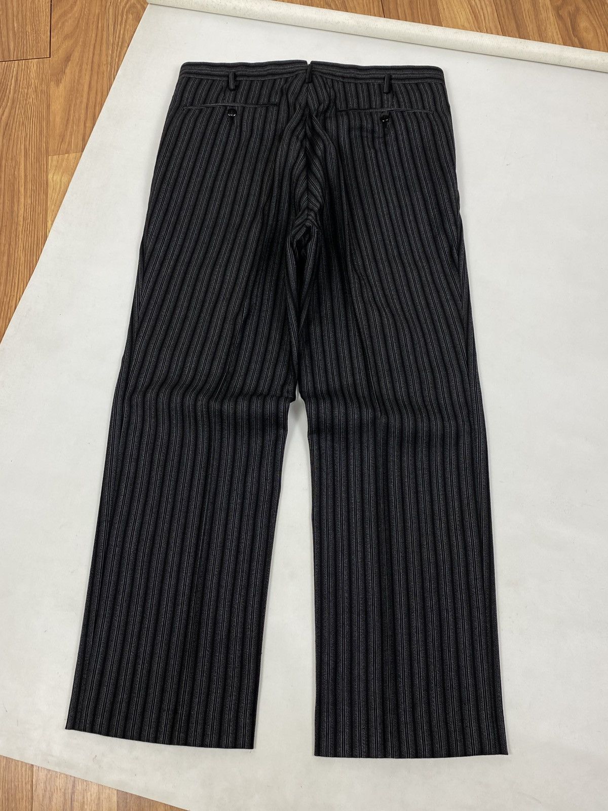 Japanese Brand 💸SOLD P4YP4I💸 Japanese Stripe Pants Pleated Trouser Size US 34 / EU 50 - 6 Thumbnail