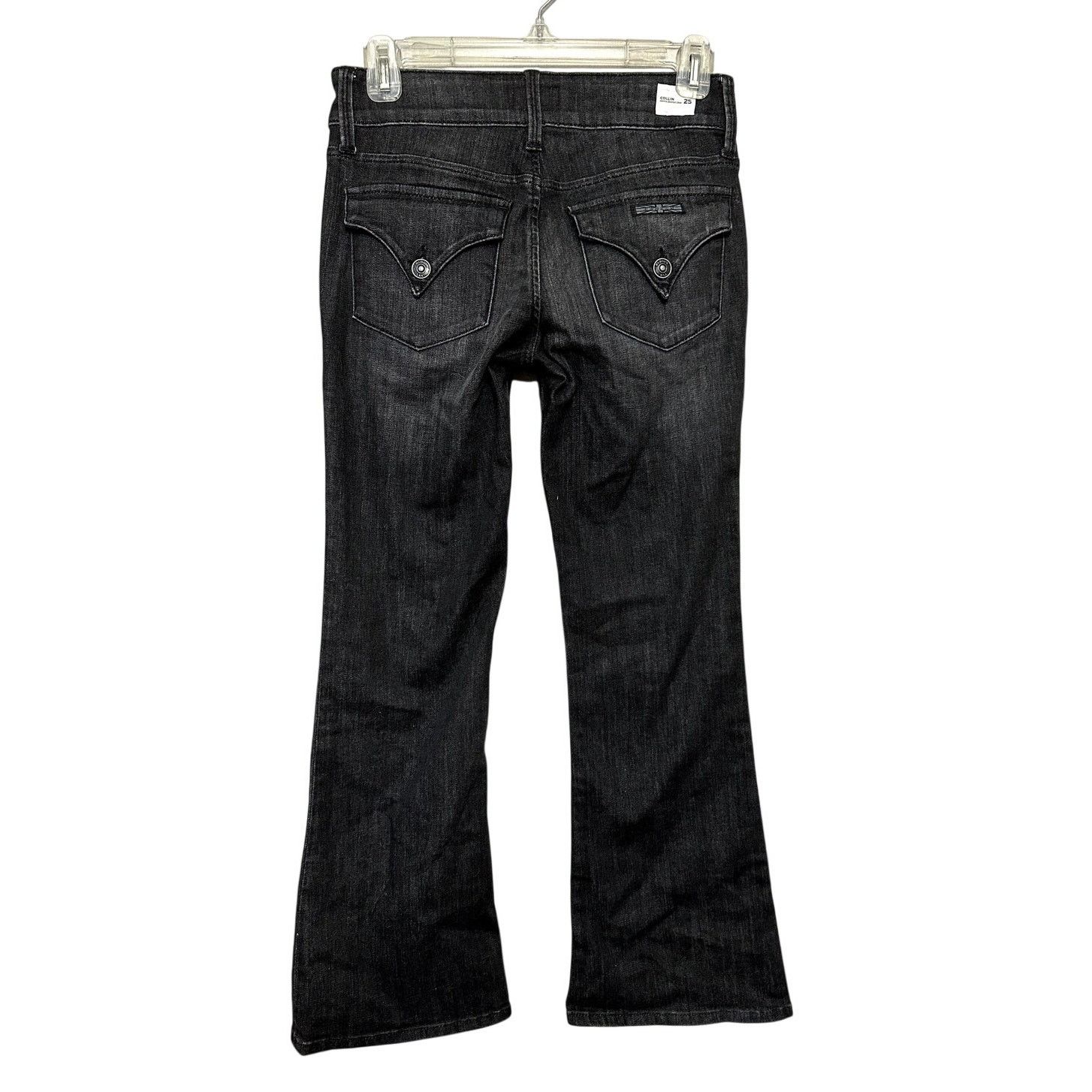 Hudson Hudson Collin Womens Flare Jeans Black Stretch Dark Wash 25 Size 29" - 5 Thumbnail