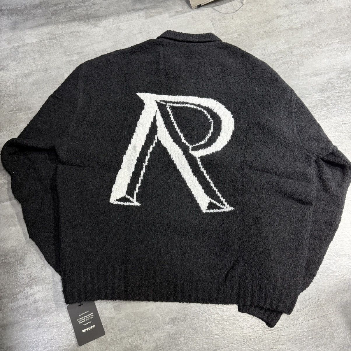 Represent Clo. Represent Initial Boucle Polo - Black Large Size US L / EU 52-54 / 3 - 3 Thumbnail