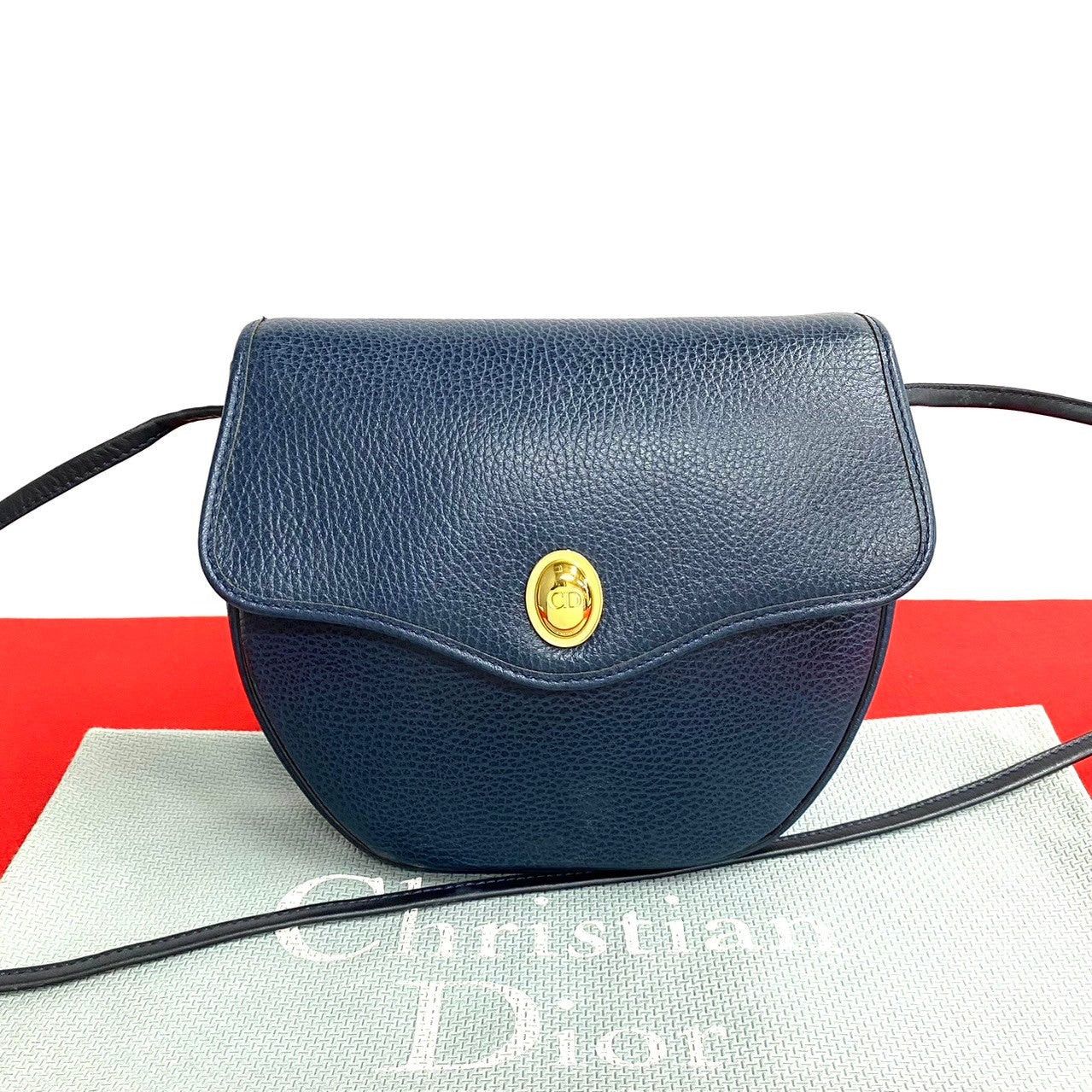 Dior Dior Shoulder Bag Blue Leather Size ONE SIZE - 1 Thumbnail