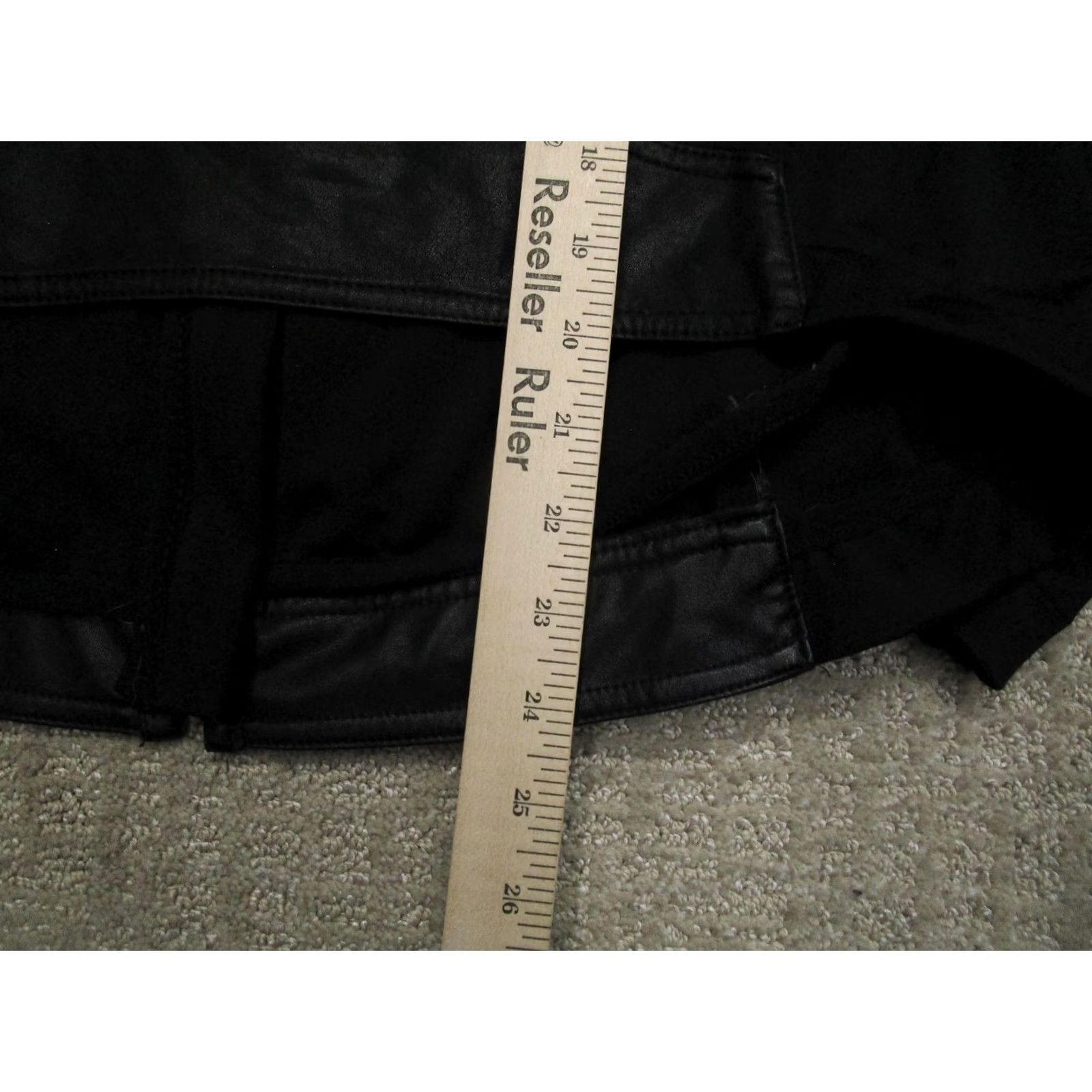 Vintage Victoria Sport Jacket Women L Black Quilted Faux Leather Full Zip Moto Jacket Size L / US 10 / IT 46 - 6 Thumbnail