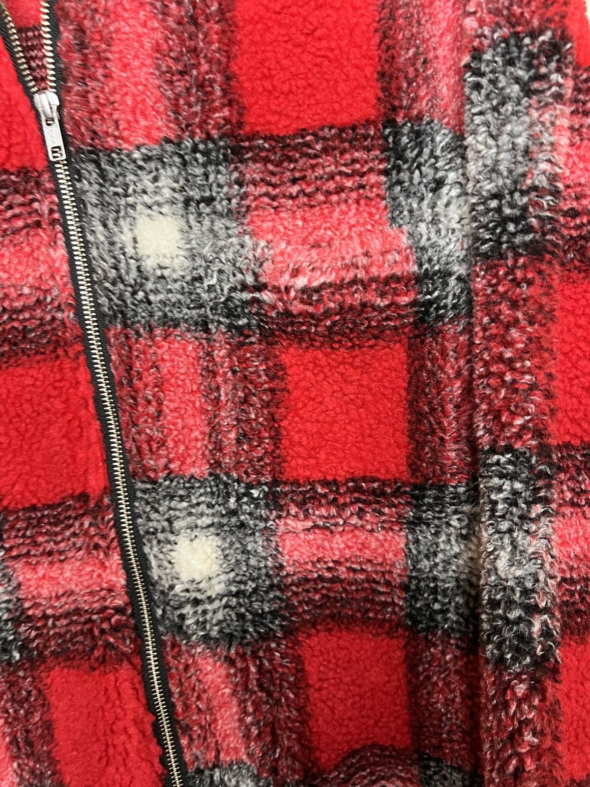 Stussy Stussy Shadow Plaid Sherpa Zip Shirt ‘Red’ Size XL Size US XL / EU 56 / 4 - 5 Thumbnail