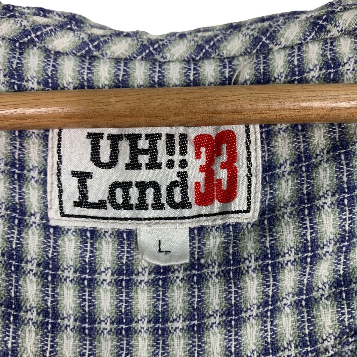 Japanese Brand UH!! LAND 33 Checked Anorak Hoodie Jacket #0829-C37 Size US L / EU 52-54 / 3 - 16 Thumbnail