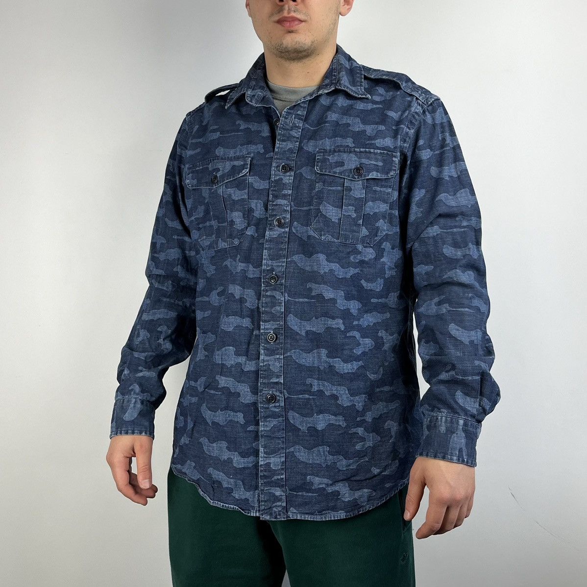 Polo Ralph Lauren Polo Ralph Lauren shirt military army size Large Size US L / EU 52-54 / 3 - 1 Thumbnail