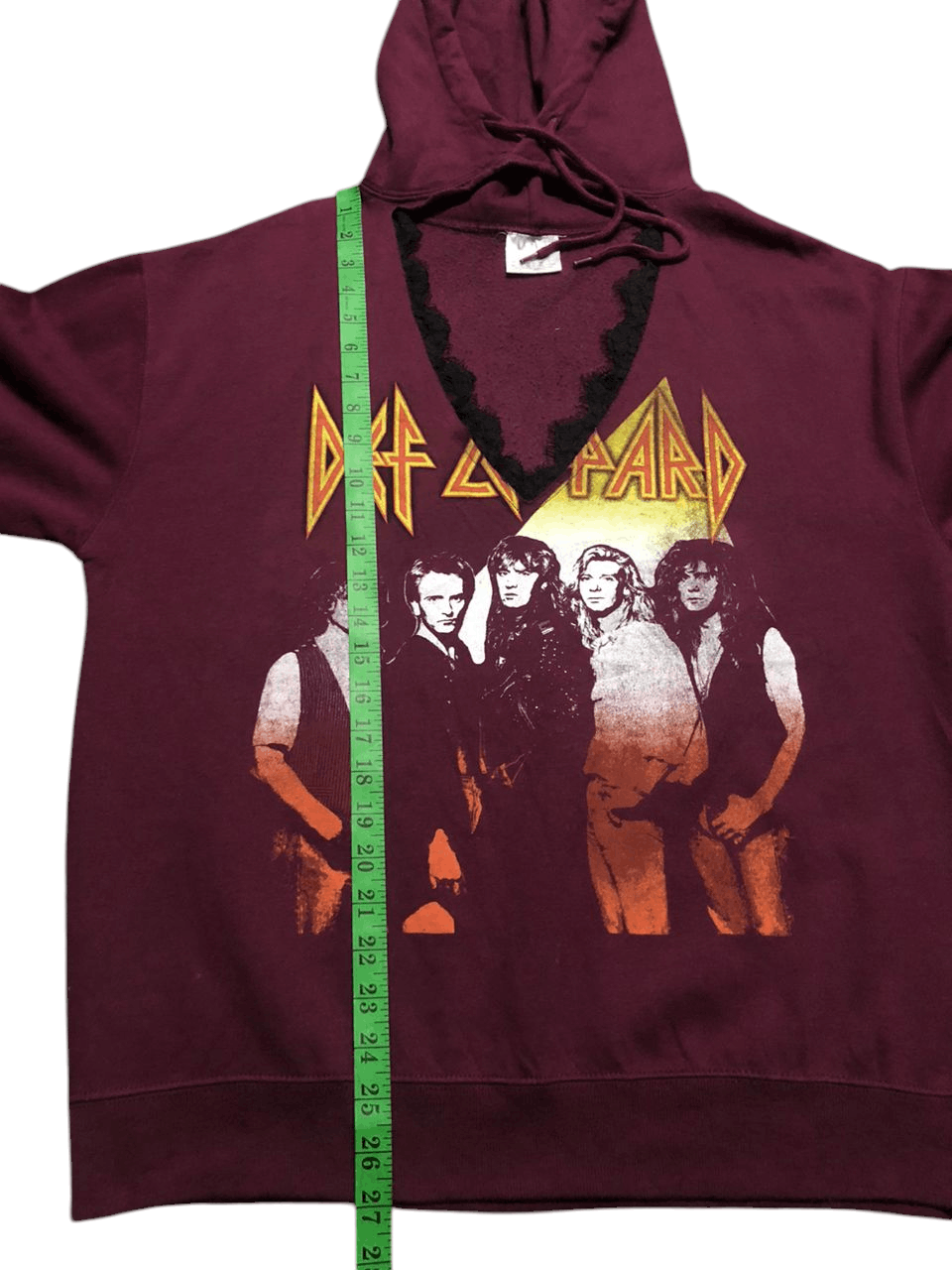 Band Tees × Def Leppard Def Leppard Line Up Hoodie FullOver Custom Size L / US 10 / IT 46 - 13 Thumbnail
