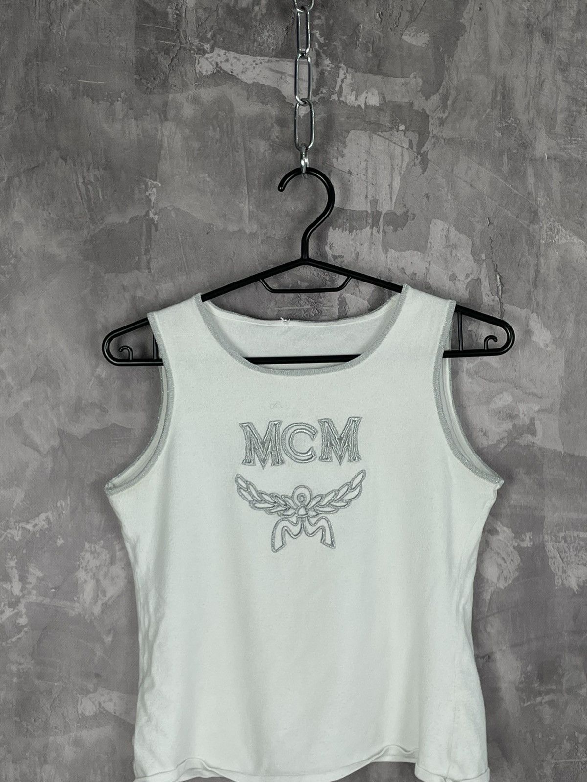 MCM Vintage MCM Glamour Big Logo “MCM” Tank Top Size S / US 4 / IT 40 - 2 Thumbnail
