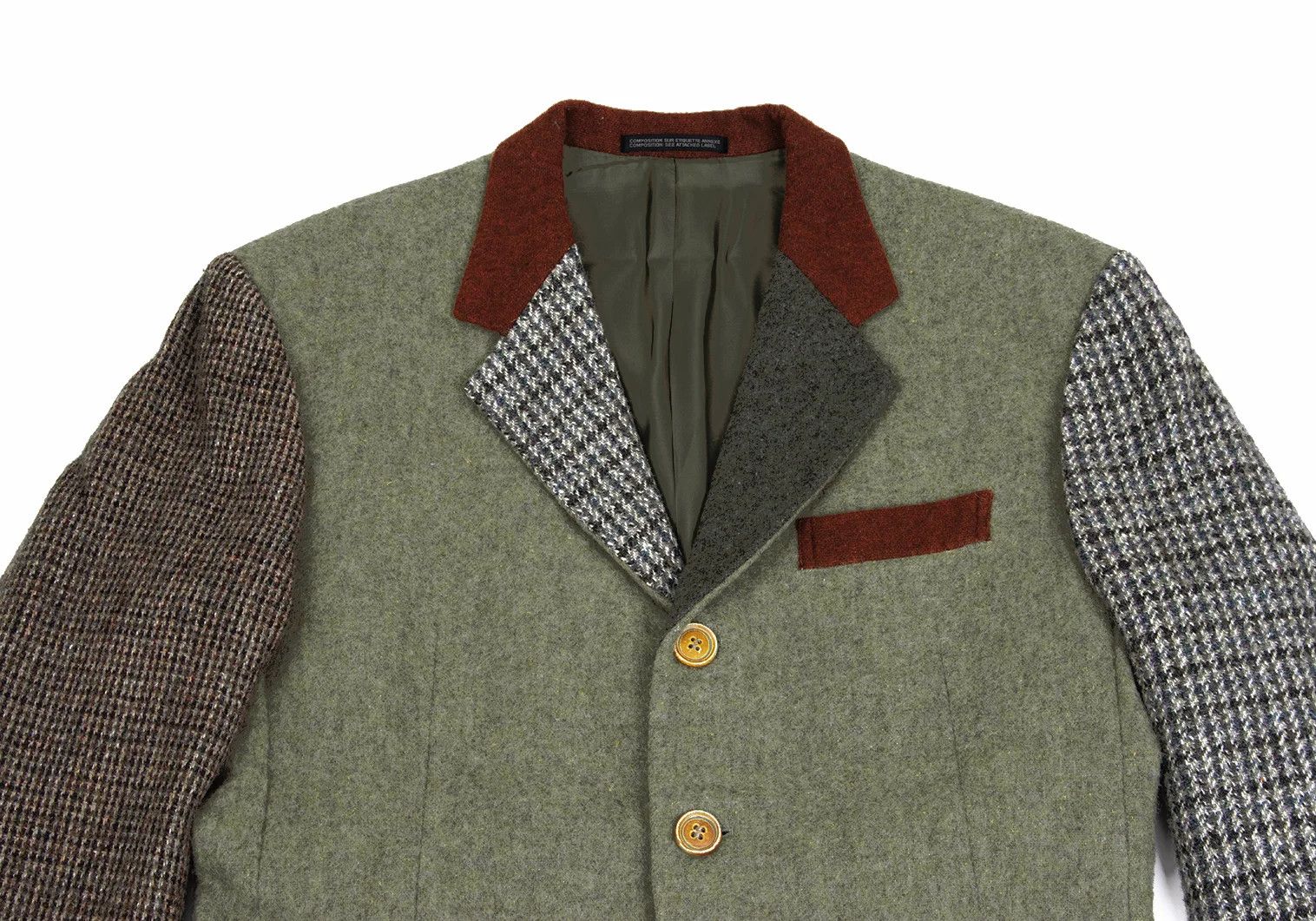 Yohji Yamamoto Yohji Yamamoto Wool Crazy Pattern Jacket Size US M / EU 48-50 / 2 - 2 Thumbnail