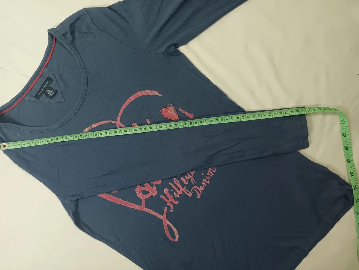 Designer × Tommy Hilfiger Hilfiger ❤️ New York Women Long Sleeve T-Shirt Size US L / EU 52-54 / 3 - 19 Thumbnail