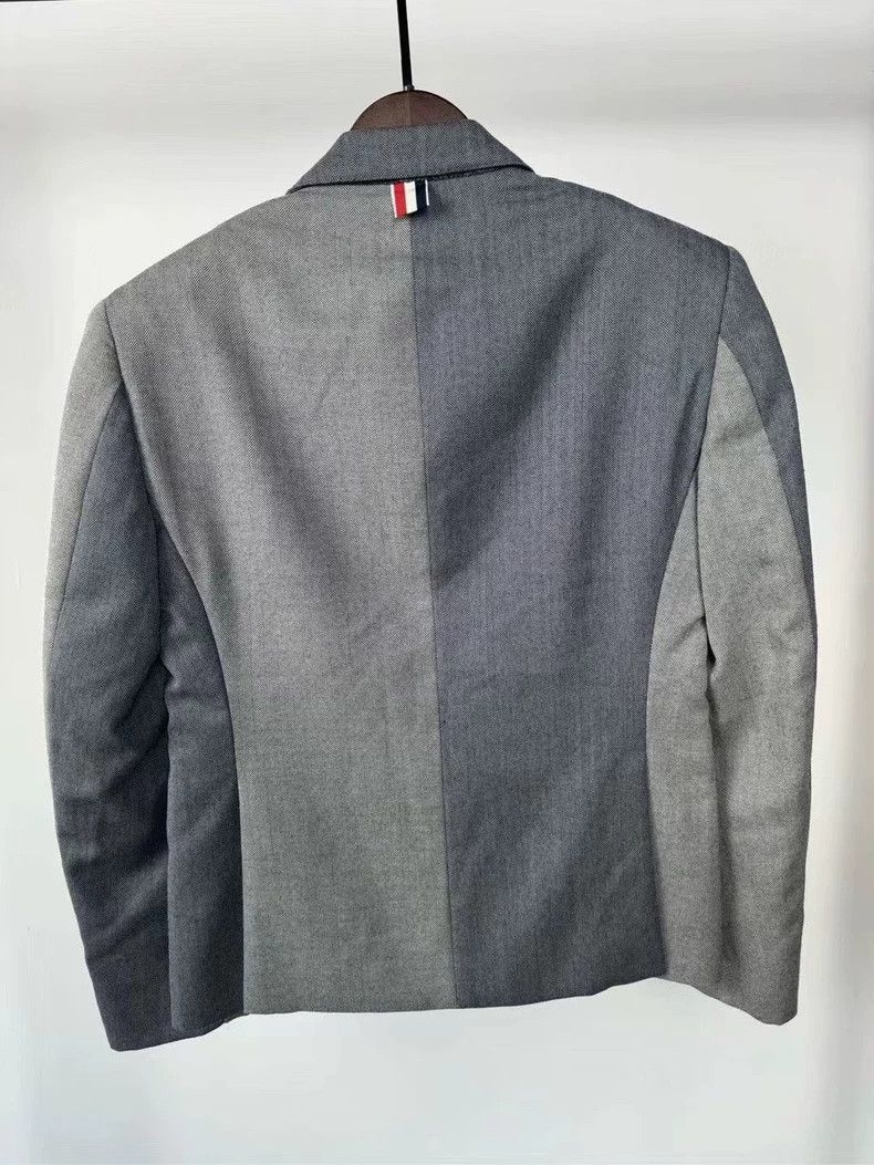 Thom Browne Thom Browne size0 Patchwork suit jacket Size 46S - 2 Thumbnail