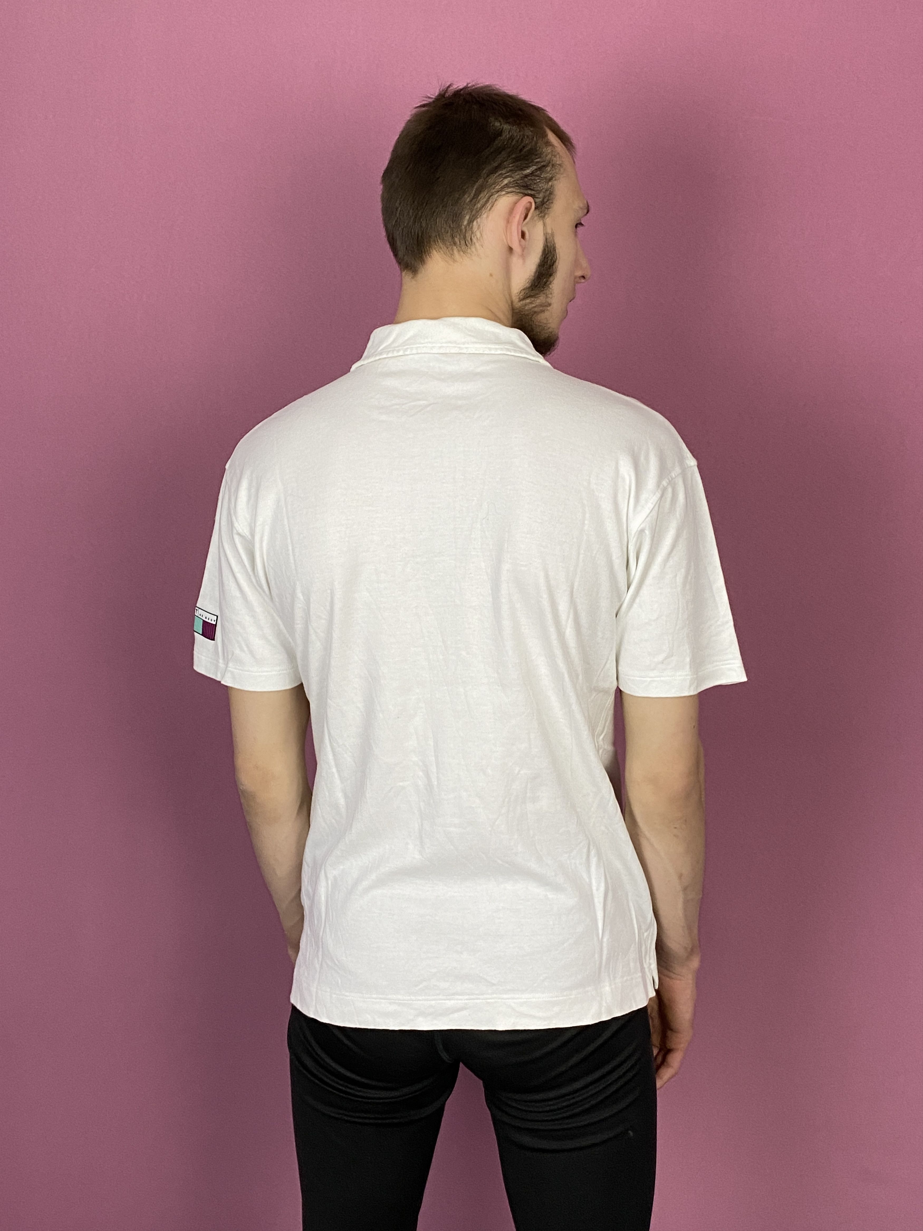 Sergio Tacchini × Vintage Sergio Tacchini Vintage Men's V Neck Polo Shirt - L Size US L / EU 52-54 / 3 - 3 Thumbnail
