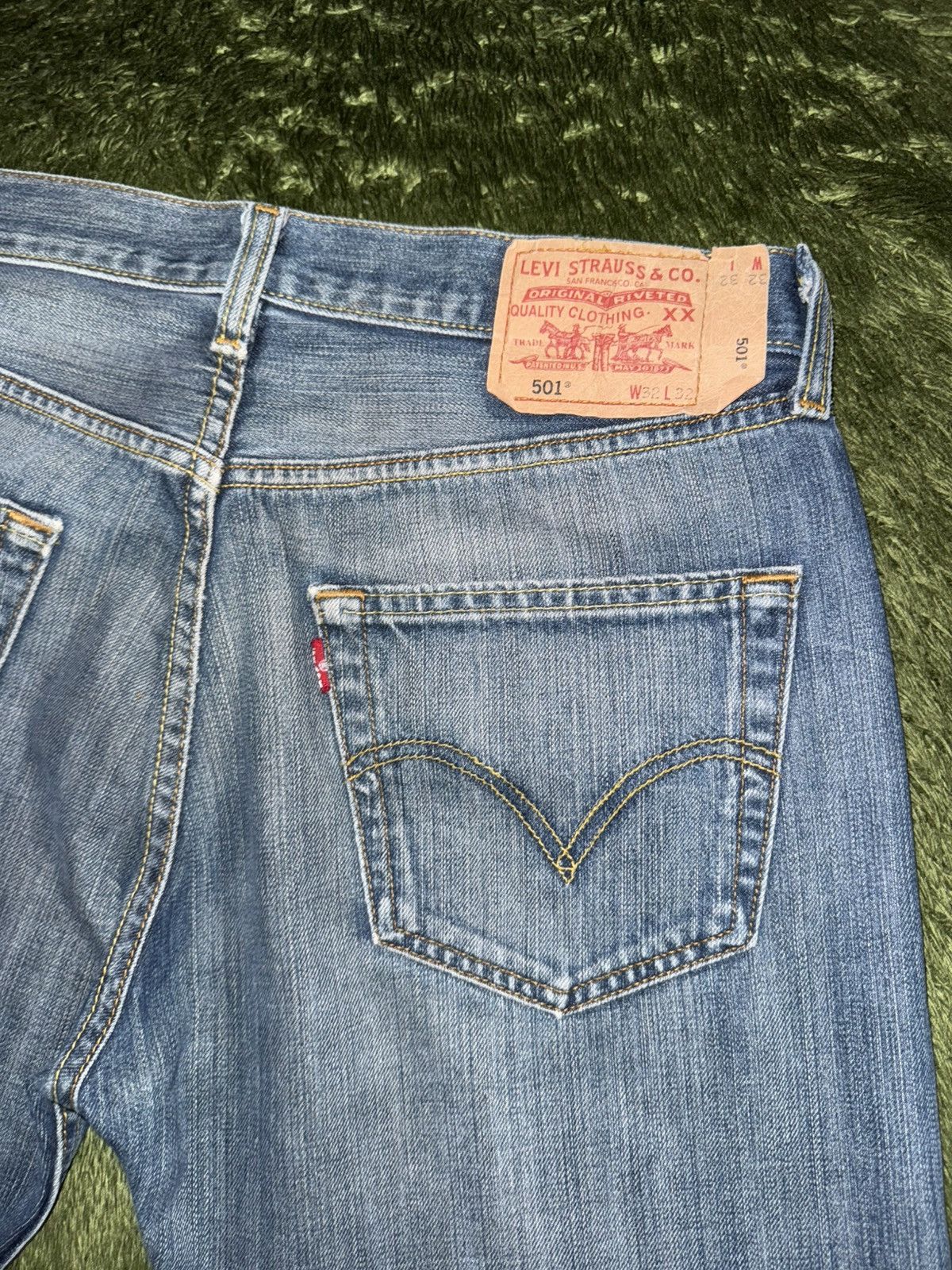 Levi's [W32/L32] Levis 501 USA button fly washed denim pants Size US 32 / EU 48 - 9 Thumbnail