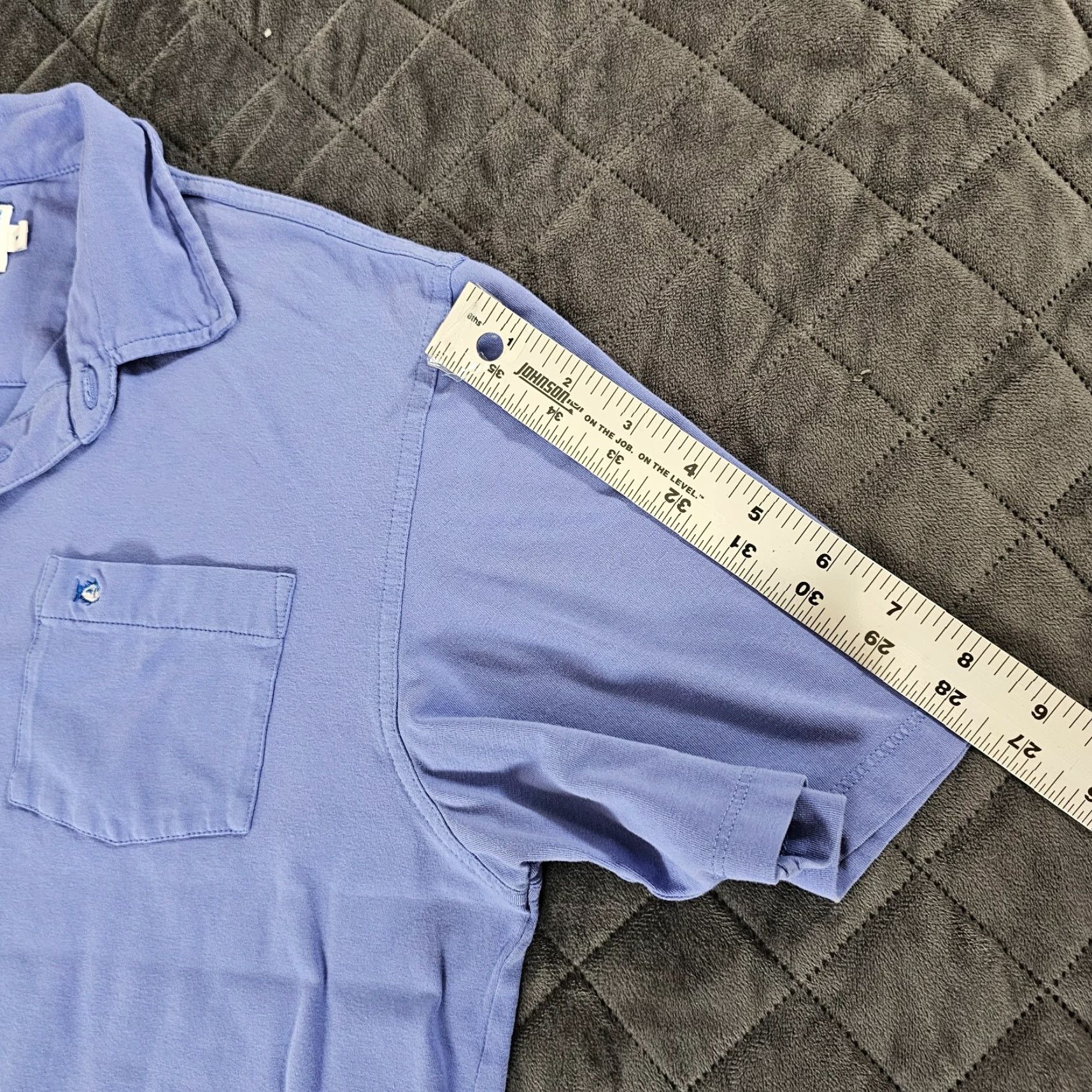 Southern Tide Southern Tide Polo Shirt Men's Medium Purple Performance Stretch The Skipjack Size US M / EU 48-50 / 2 - 6 Thumbnail