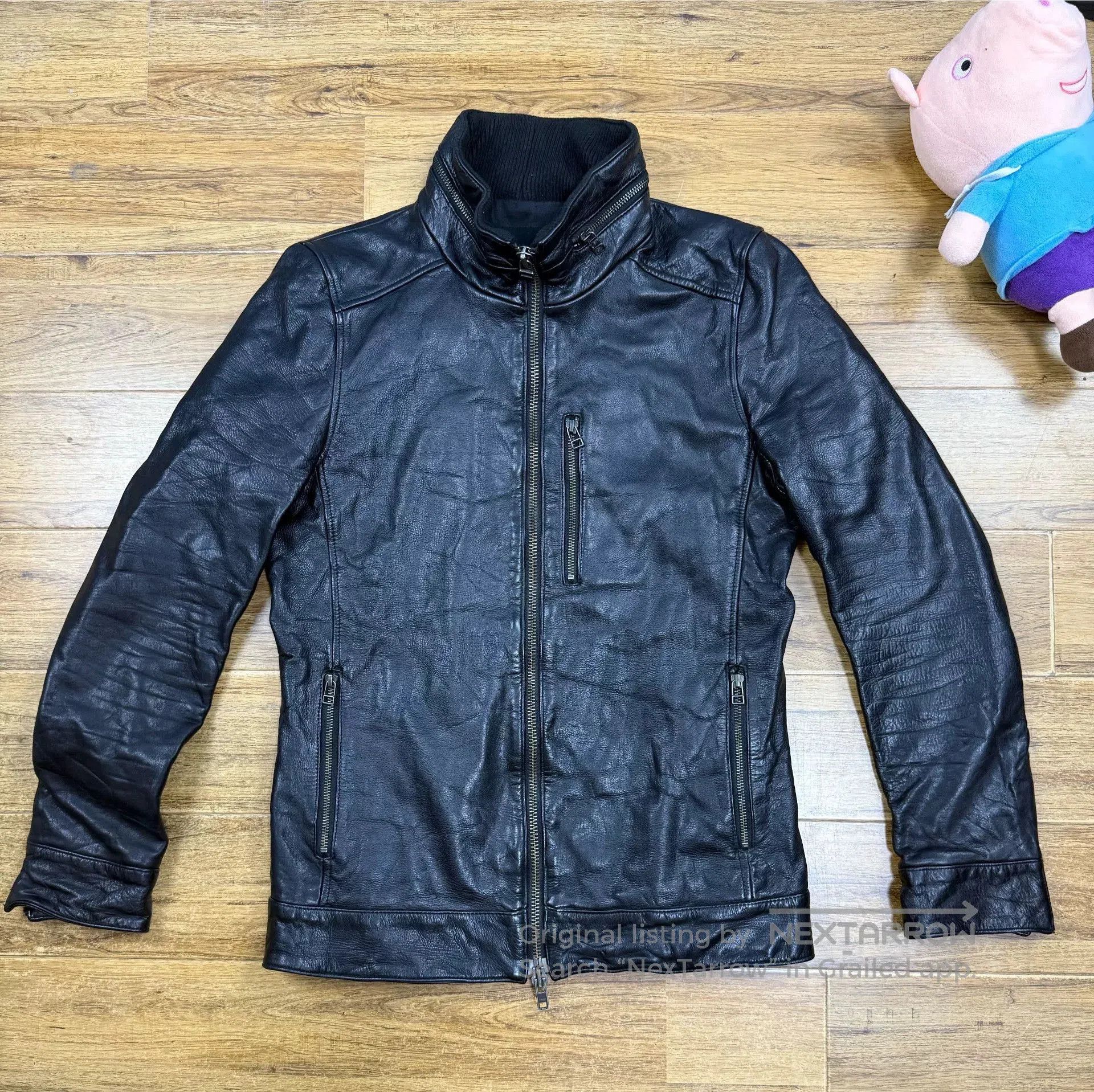 junhashimoto Junhashimoto Men's Leather Motorcycle Jacket. Size US M / EU 48-50 / 2 - 1 Thumbnail