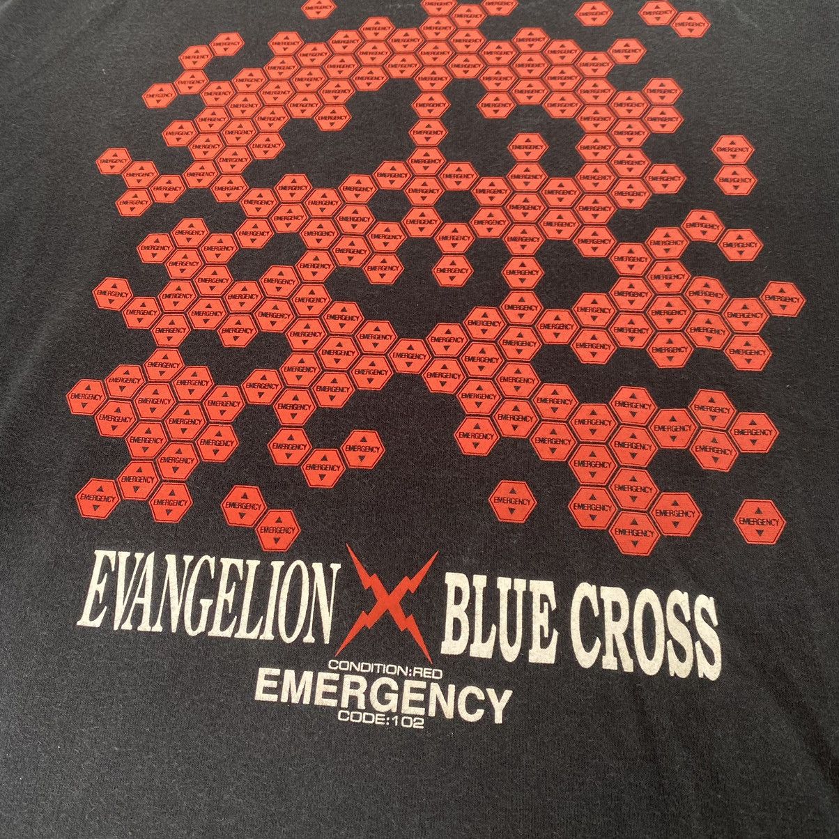 Anime × Cartoon Network × Japanese Brand Vintage Y2k Very Rare Evangelion x Blue Cross Skull Tee Size US M / EU 48-50 / 2 - 3 Thumbnail