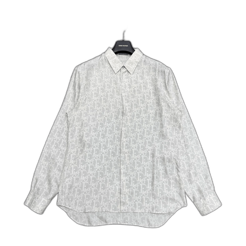 Dior Dior full print silk long sleeve shirt Size M / US 6-8 / IT 42-44 - 1 Thumbnail
