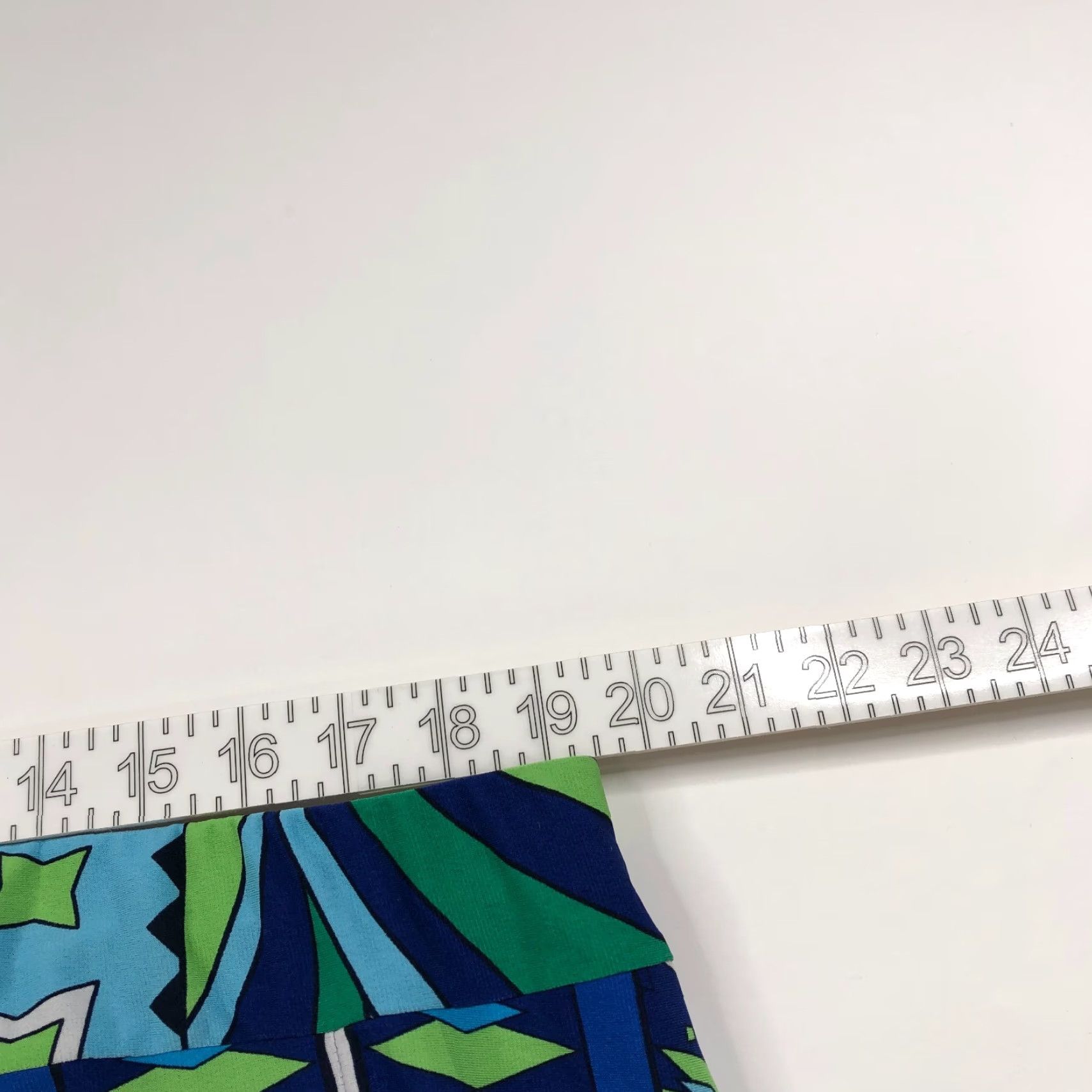 Vintage Chico's Skirt Midi All Over Print Blue MINT Pull On Flat Lined 3 39In XS-XL Women's Comfortable Stretch Size 26" / US 2 / IT 38 - 6 Thumbnail