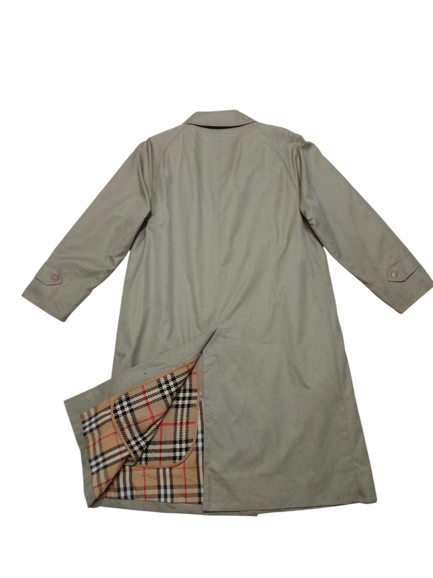 Burberry Rare Vintage 90s Burberrys Nova Check Trench Coat Jacket Size US M / EU 48-50 / 2 - 3 Thumbnail