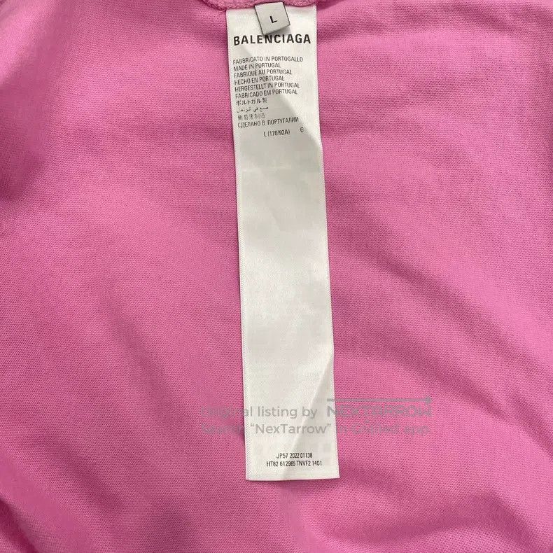 Balenciaga Balenciaga Pink Short Sleeve T-Shirt Size US L / EU 52-54 / 3 - 6 Thumbnail