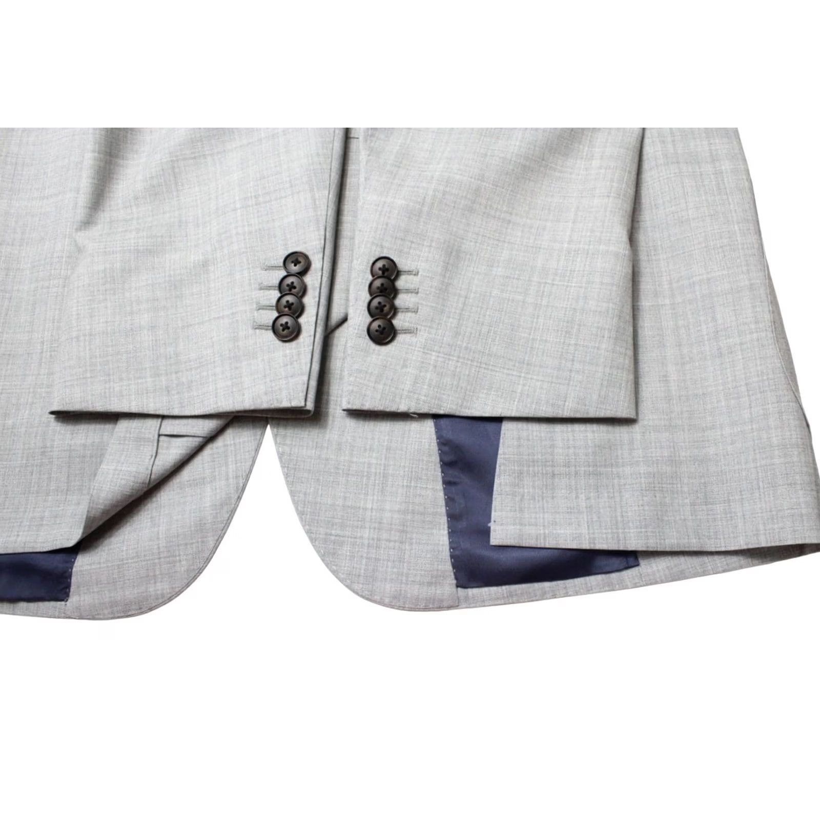 Suitsupply Suitsupply Suit Men's UK 46 / UK 42 Grey Wool 2 Piece Havana Patch HL Slim Brescia Size 46R - 7 Thumbnail
