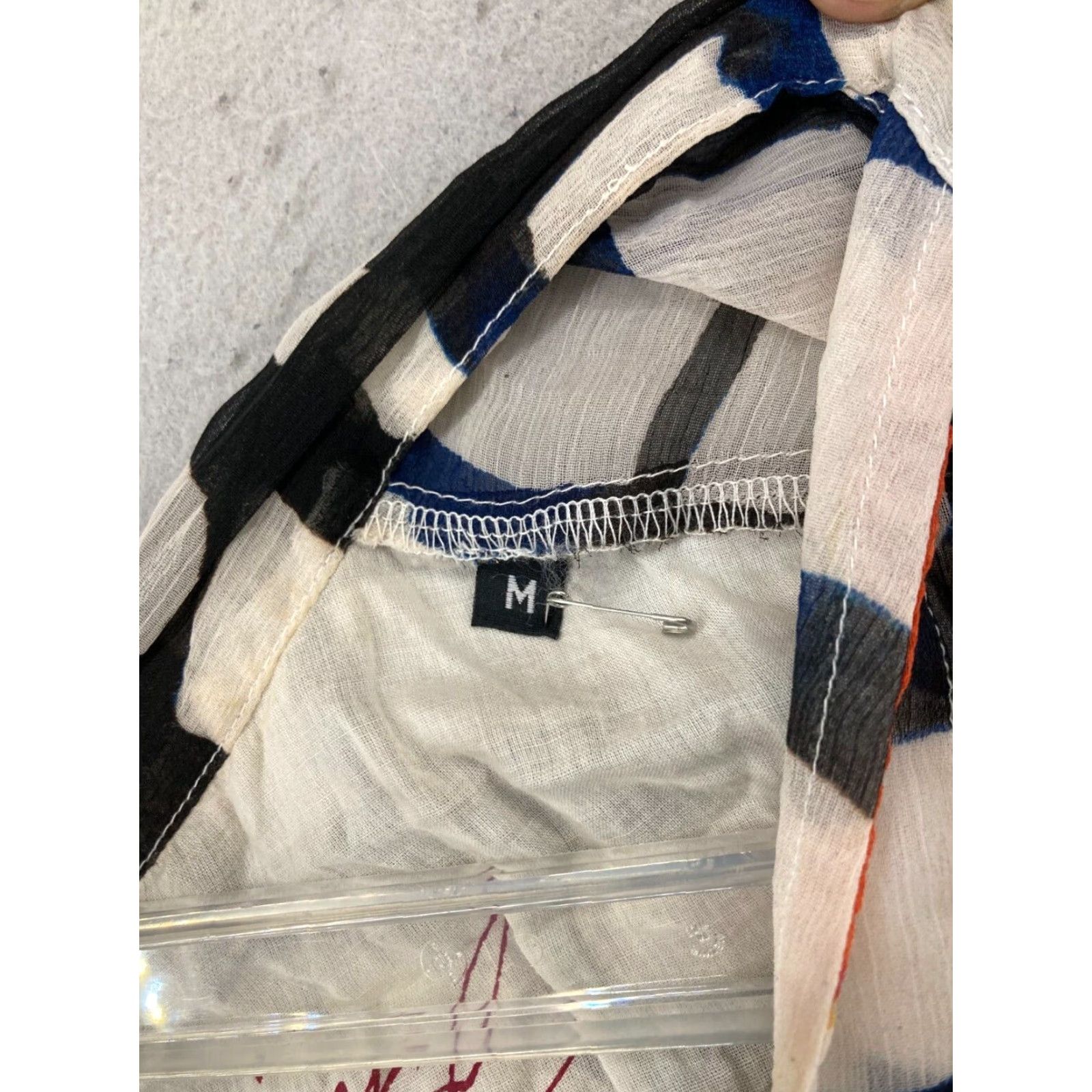 Desigual Desigual Blouse Womens Stripe Sheer Medium Size M / US 6-8 / IT 42-44 - 5 Thumbnail