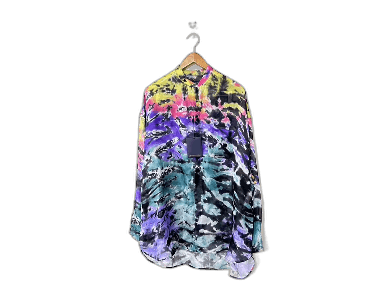 Louis Vuitton Louis Vuitton Silk Tie-Dye Long Sleeve Shirt Size US XS / EU 42 / 0 - 1 Thumbnail
