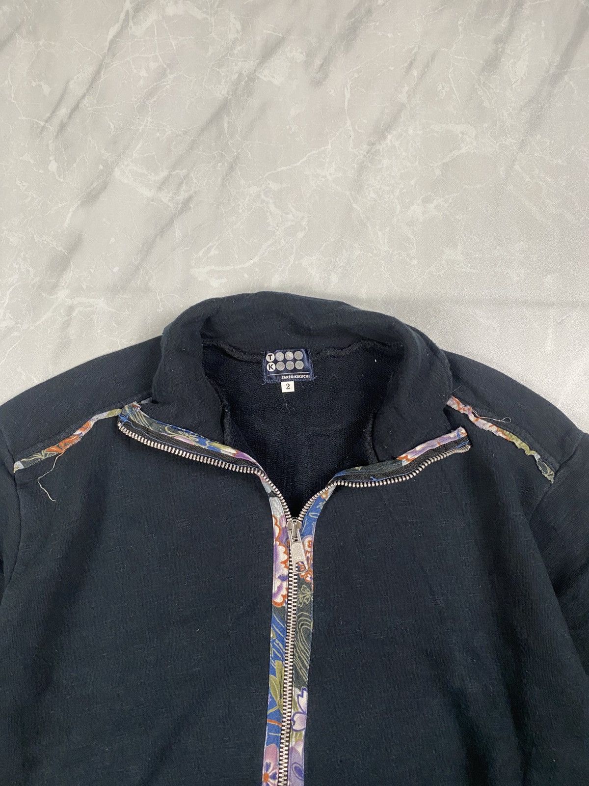 Takeo Kikuchi Vintage Takeo Kikuchi Floral Zip Up Sweater Jacket Size US M / EU 48-50 / 2 - 4 Thumbnail