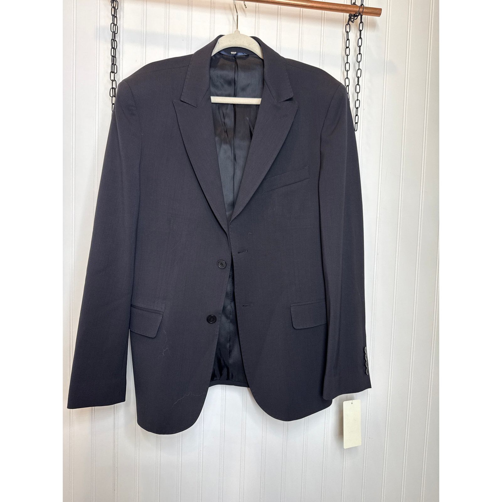 Tod's Tod’s Mens Navy Blue Wool Blazer Formal Sz 52 Size US L / EU 52-54 / 3 - 1 Thumbnail
