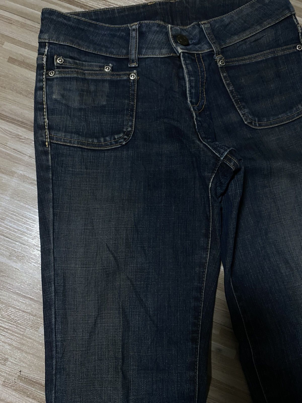 Japanese Brand 💥FLARE 90s DISTRESS JEANS💥 Size US 28 / EU 44 - 5 Thumbnail